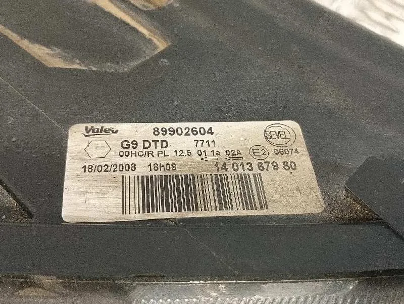 Faro Derecho para Peugeot Expert