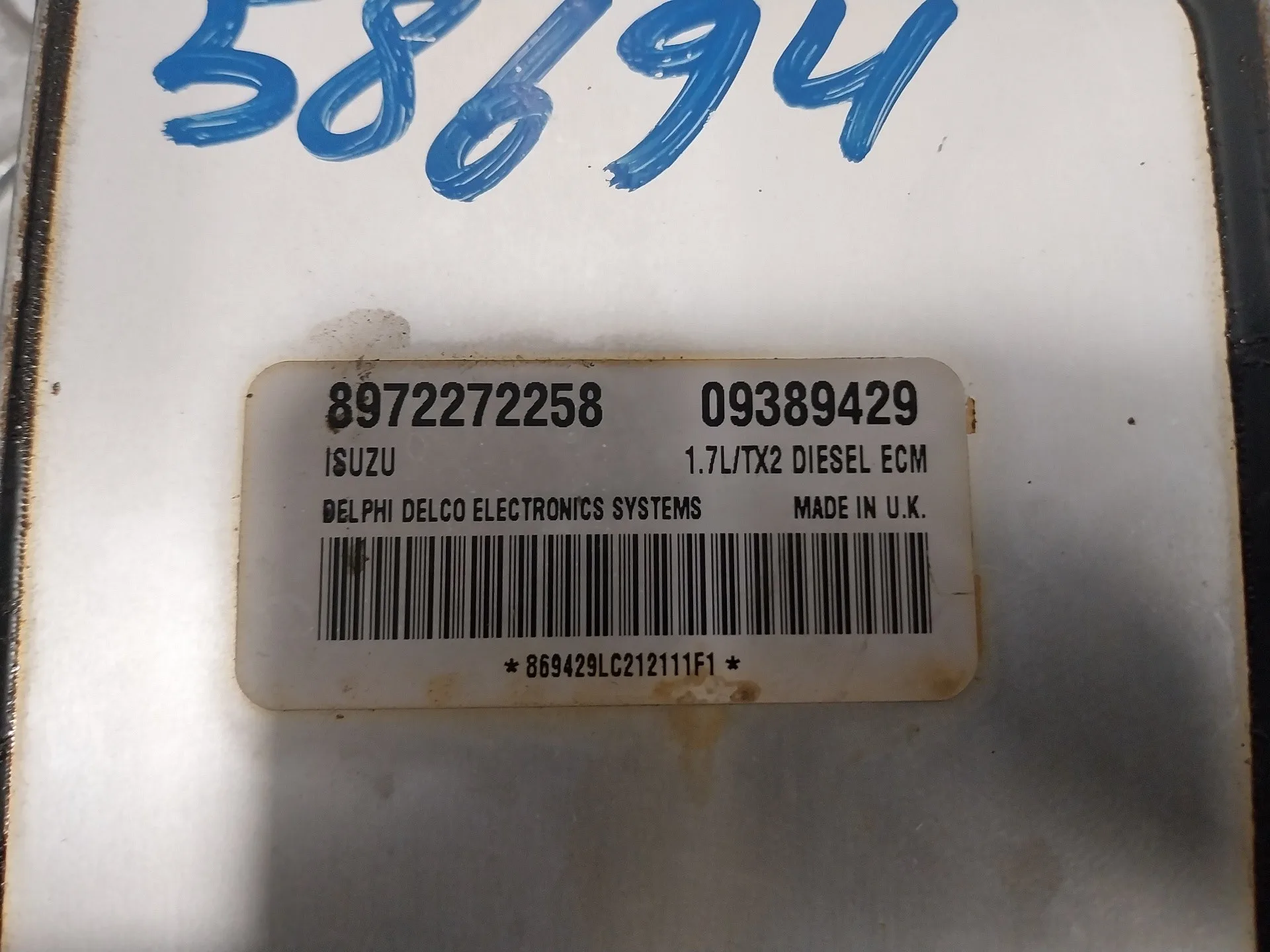 Centralita Motor Uce para Opel Corsa C