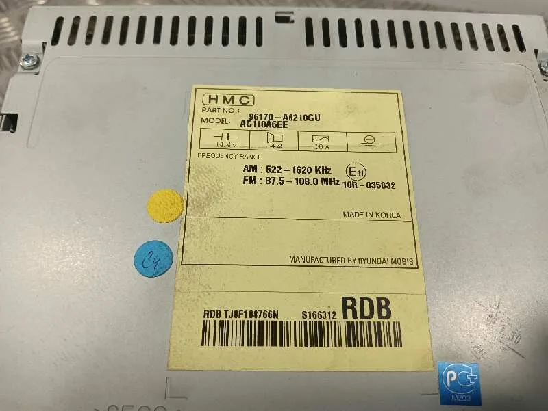 Sistema Audio / Radio Cd para Hyundai I30 (Gd)