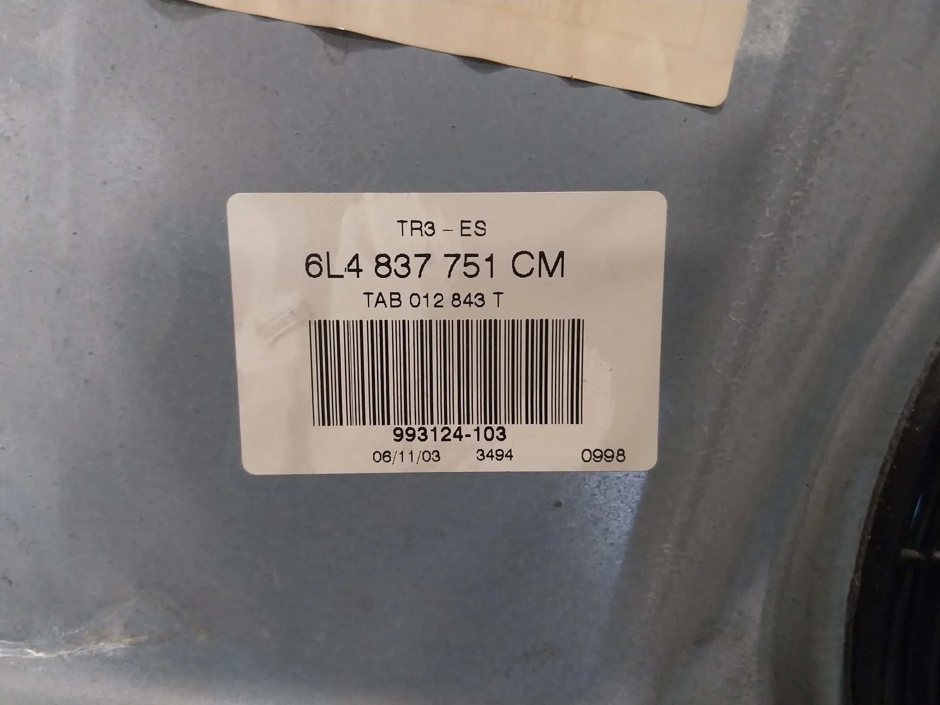 Elevalunas Delantero Izquierdo para Seat Cordoba Berlina (6L2)