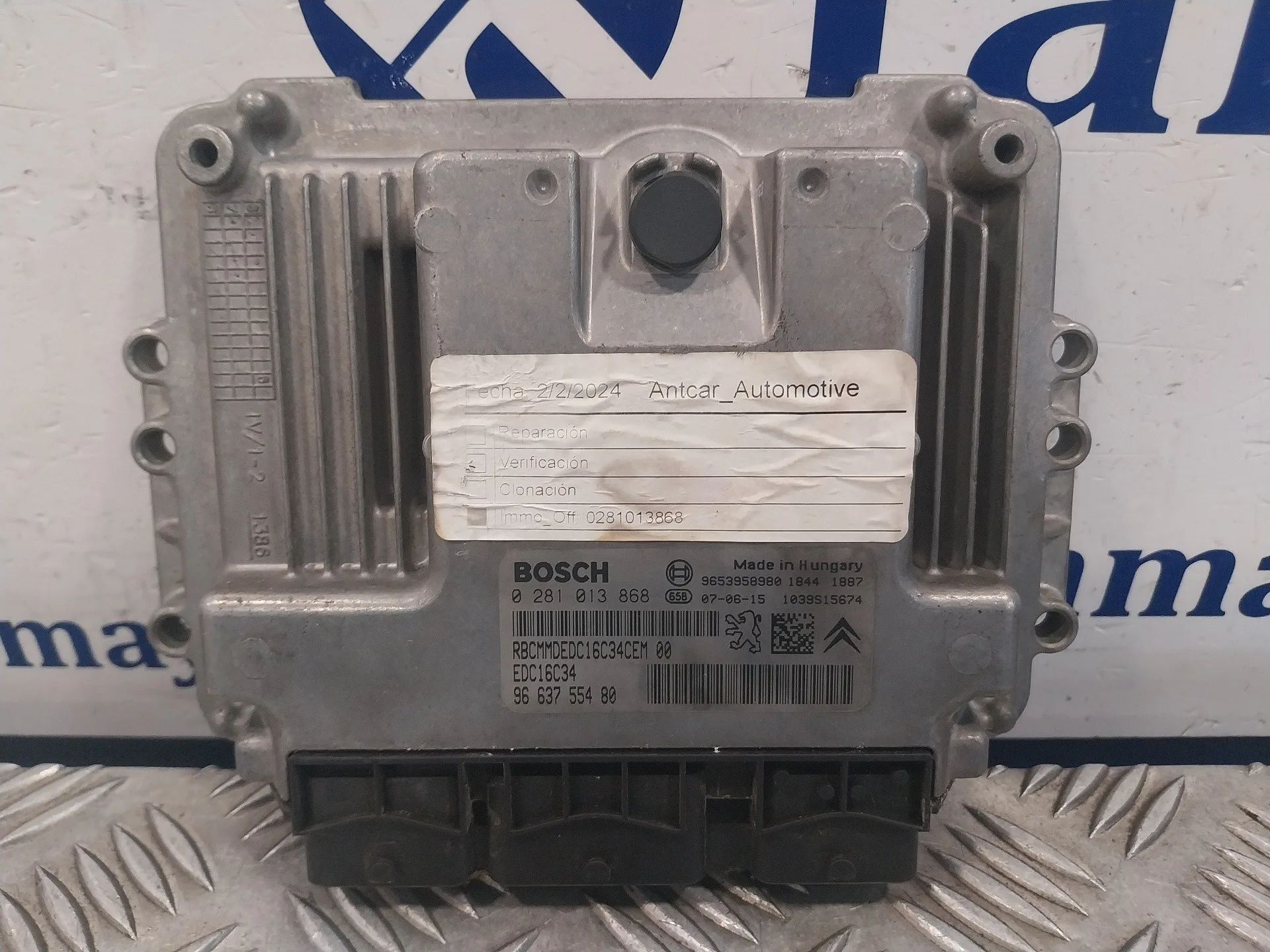 Centralita Motor Uce para Peugeot 207