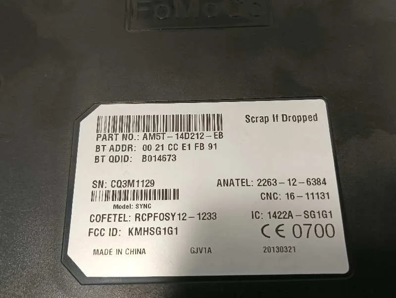 Modulo Electronico para Ford Fiesta (Ccn)