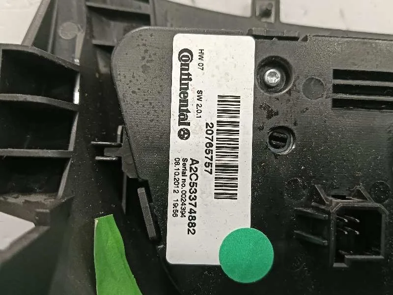 Mando Climatizador para Opel Zafira Tourer C Van (P12)