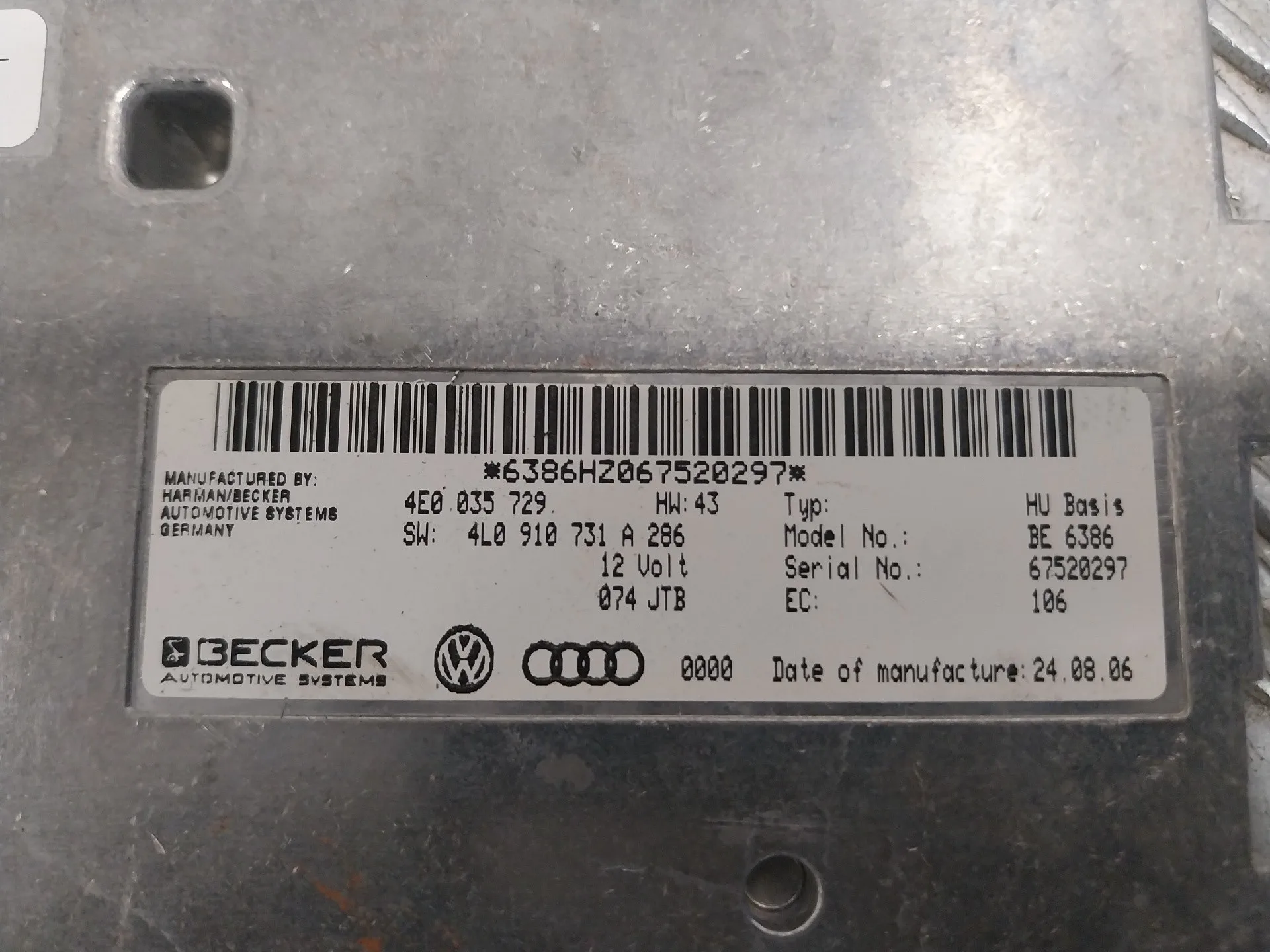 Modulo Electronico para Audi Q7 (4L)