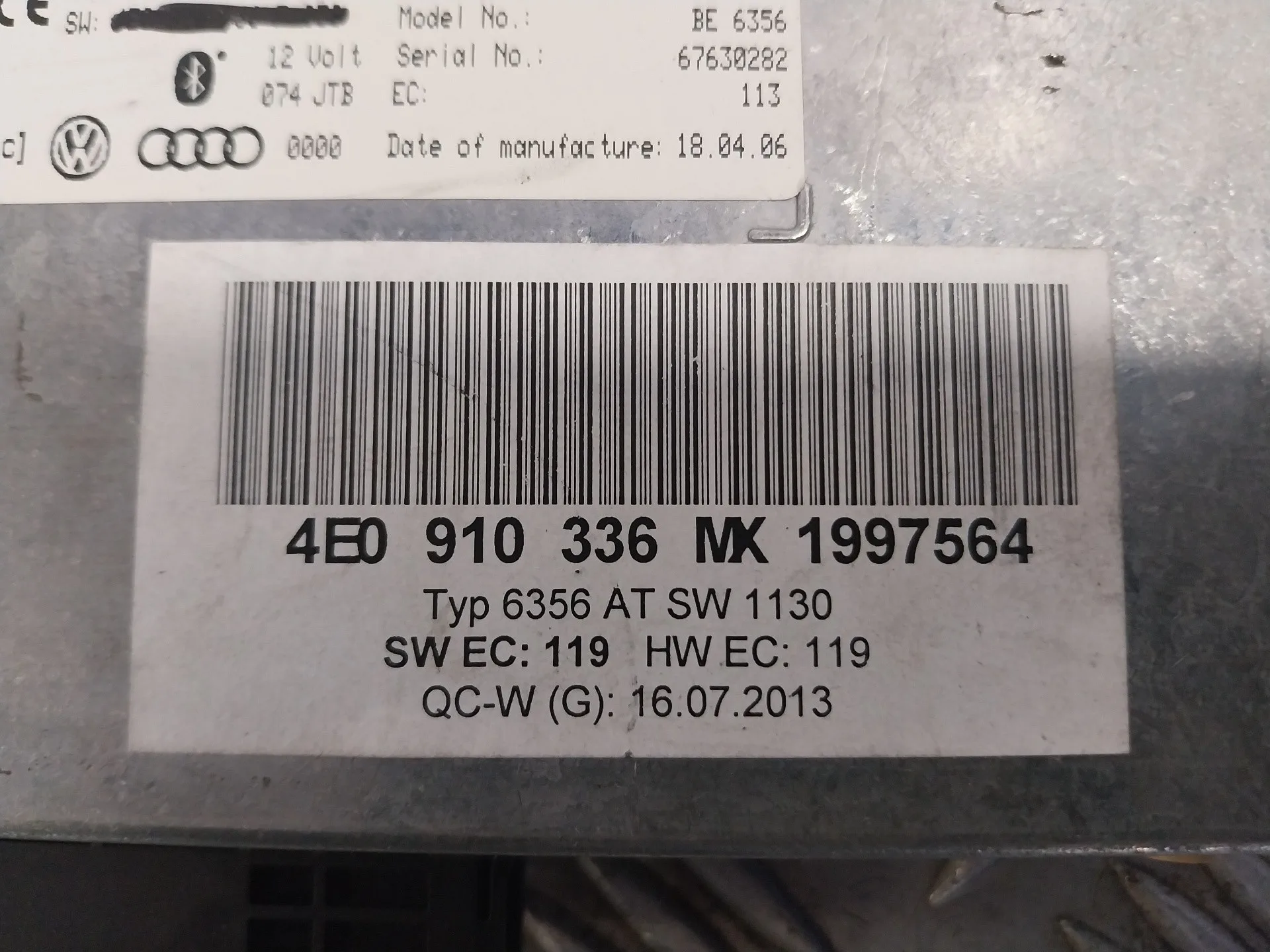 Modulo Electronico para Audi Q7 (4L)