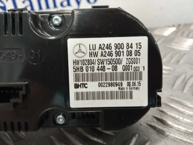 Mando Calefaccion / Aire Acondicionado para Mercedes-Benz Clase Gla (W156)