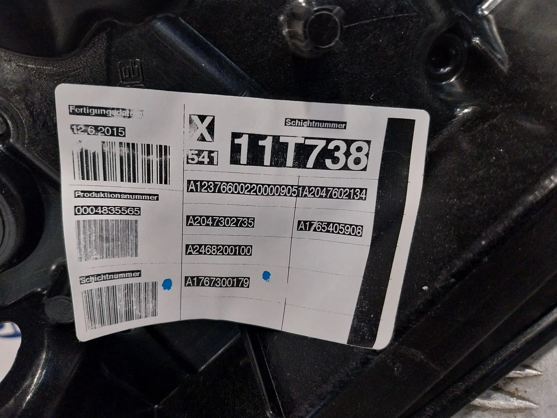 Elevalunas Trasero Izquierdo para Mercedes-Benz Clase Gla (W156)