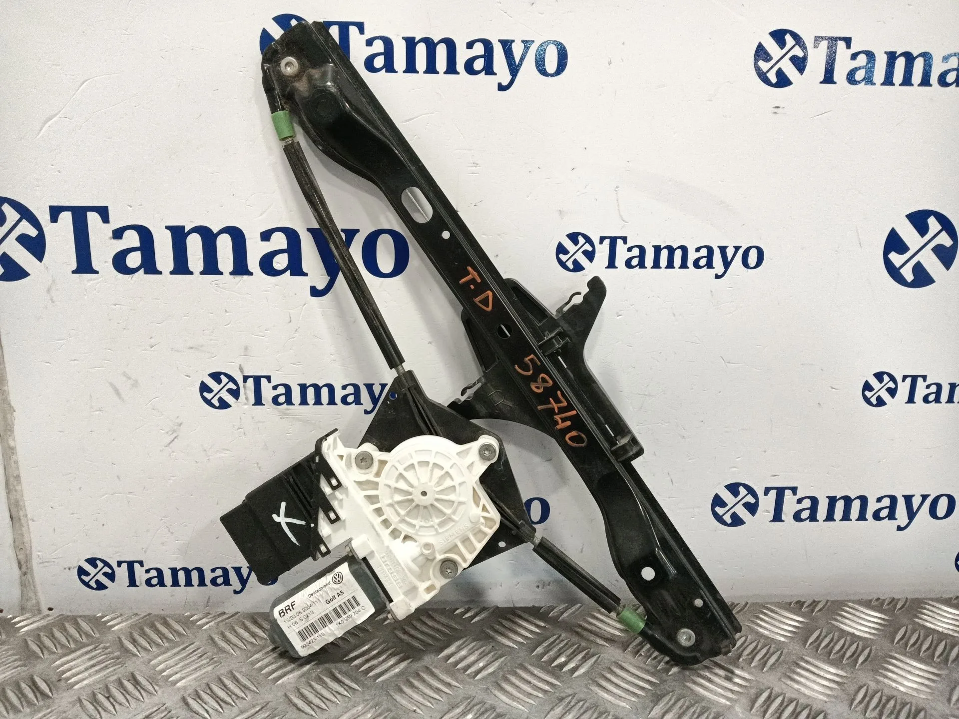 Elevalunas Trasero Derecho para Volkswagen Golf V Berlina (1K1)