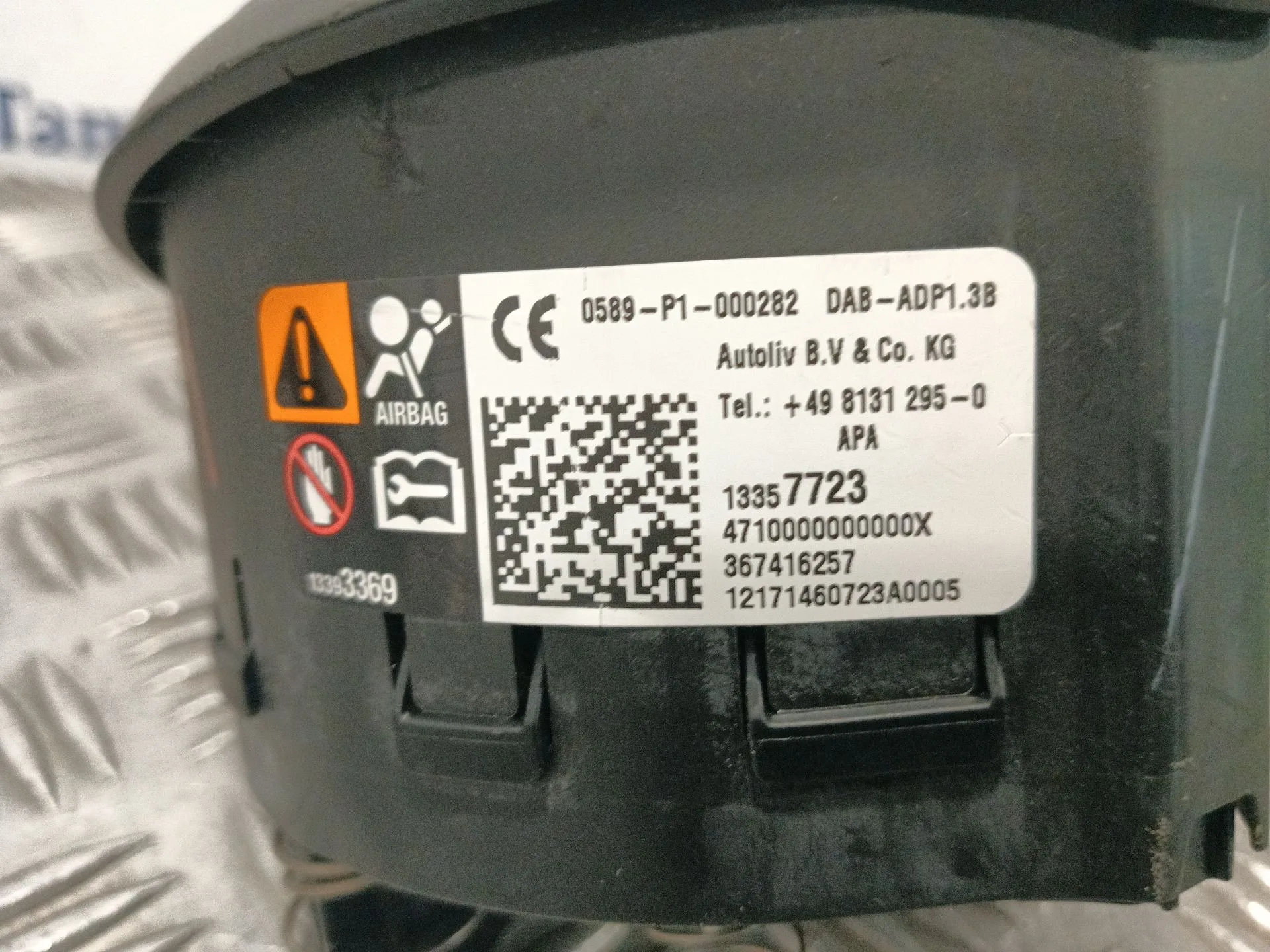 Airbag Delantero Izquierdo para Opel Adam