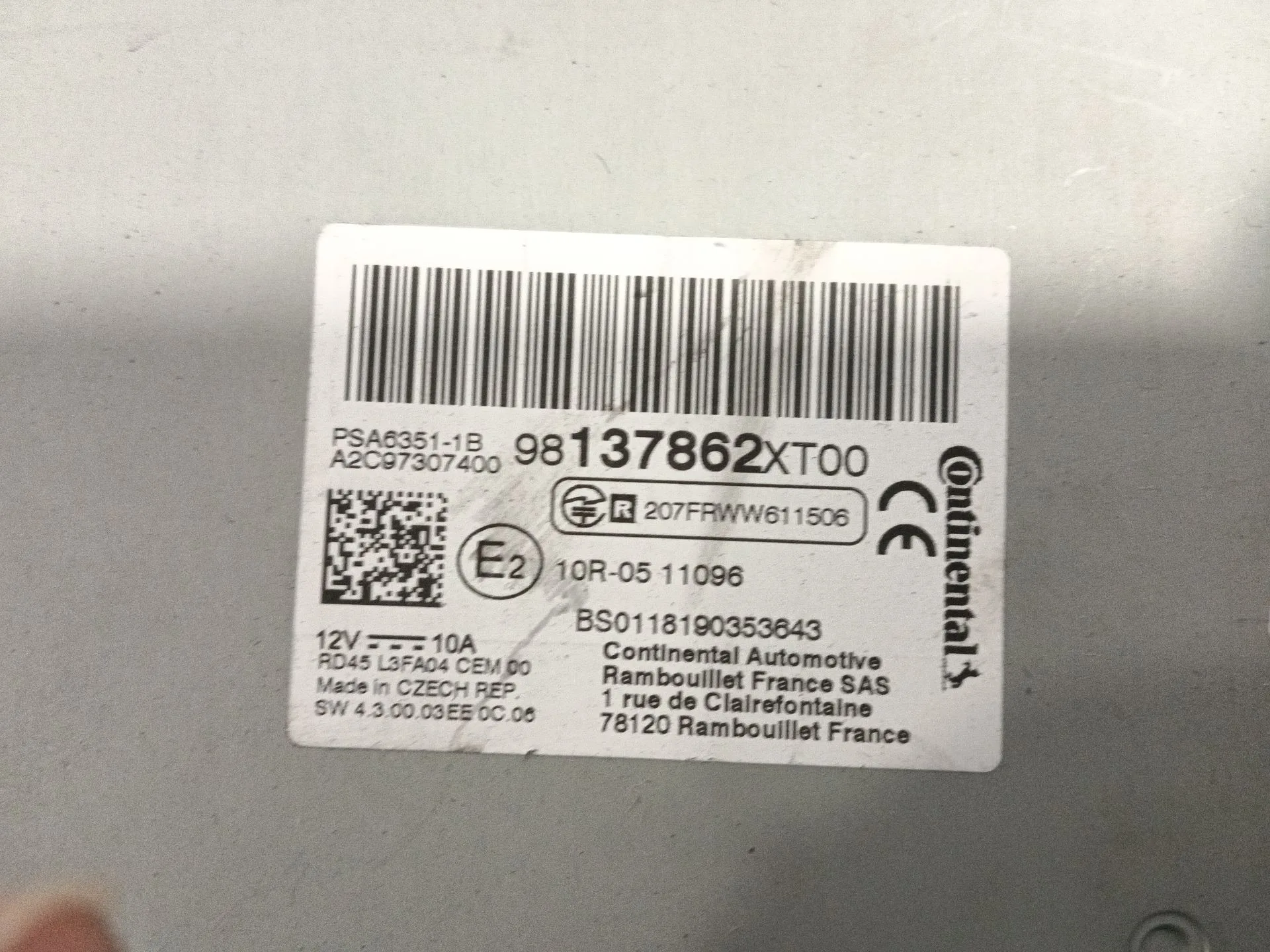 Sistema Audio / Radio Cd para Citroën Berlingo