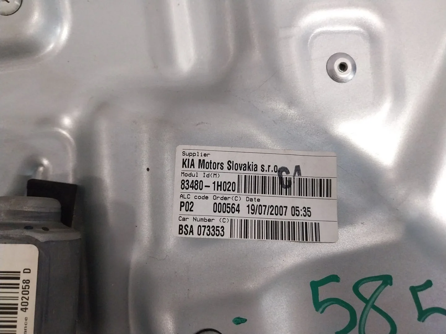 Elevalunas Trasero Derecho para Kia Cee'd