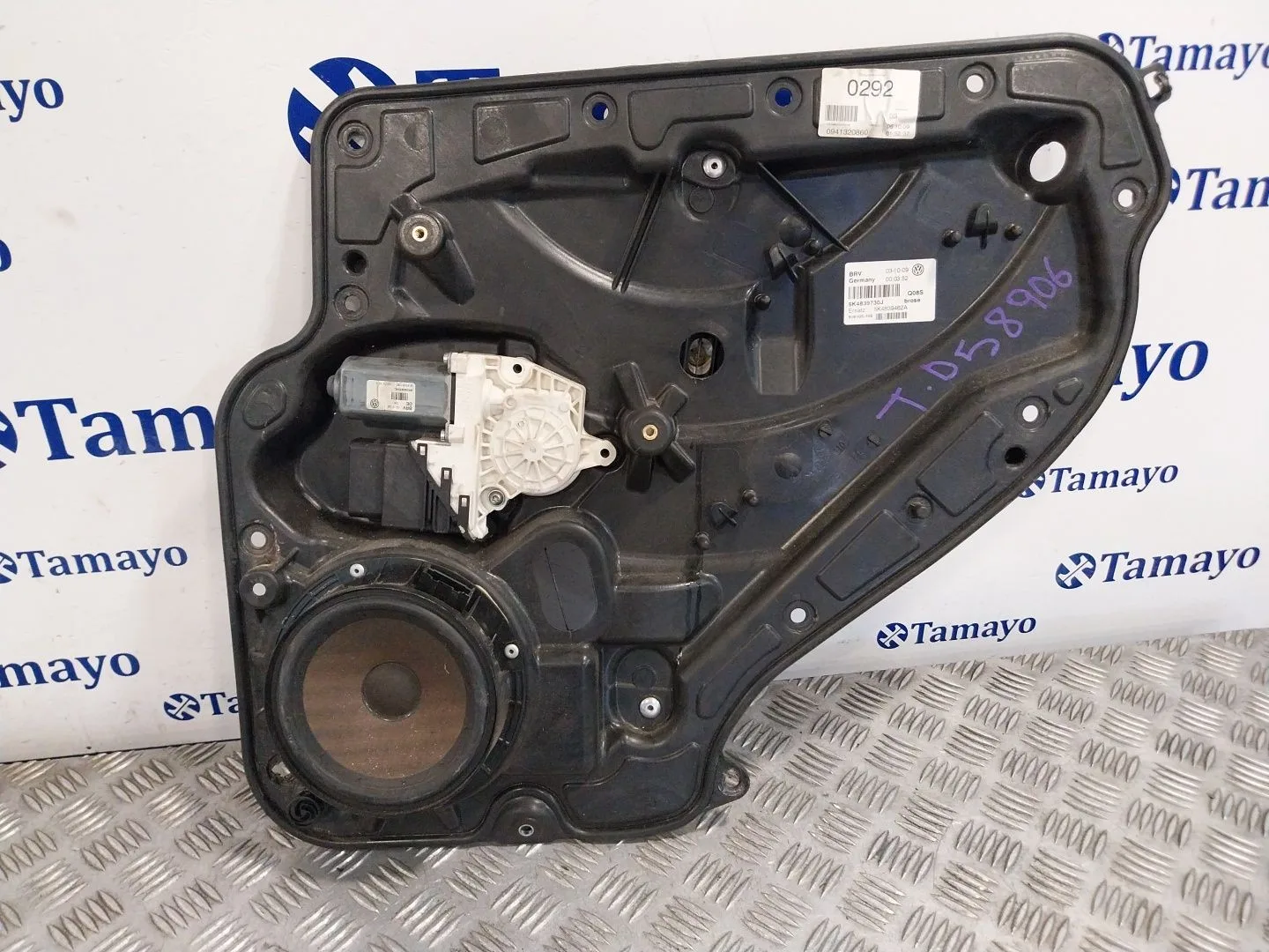 Elevalunas Trasero Derecho para Volkswagen Golf Vi (5K1)