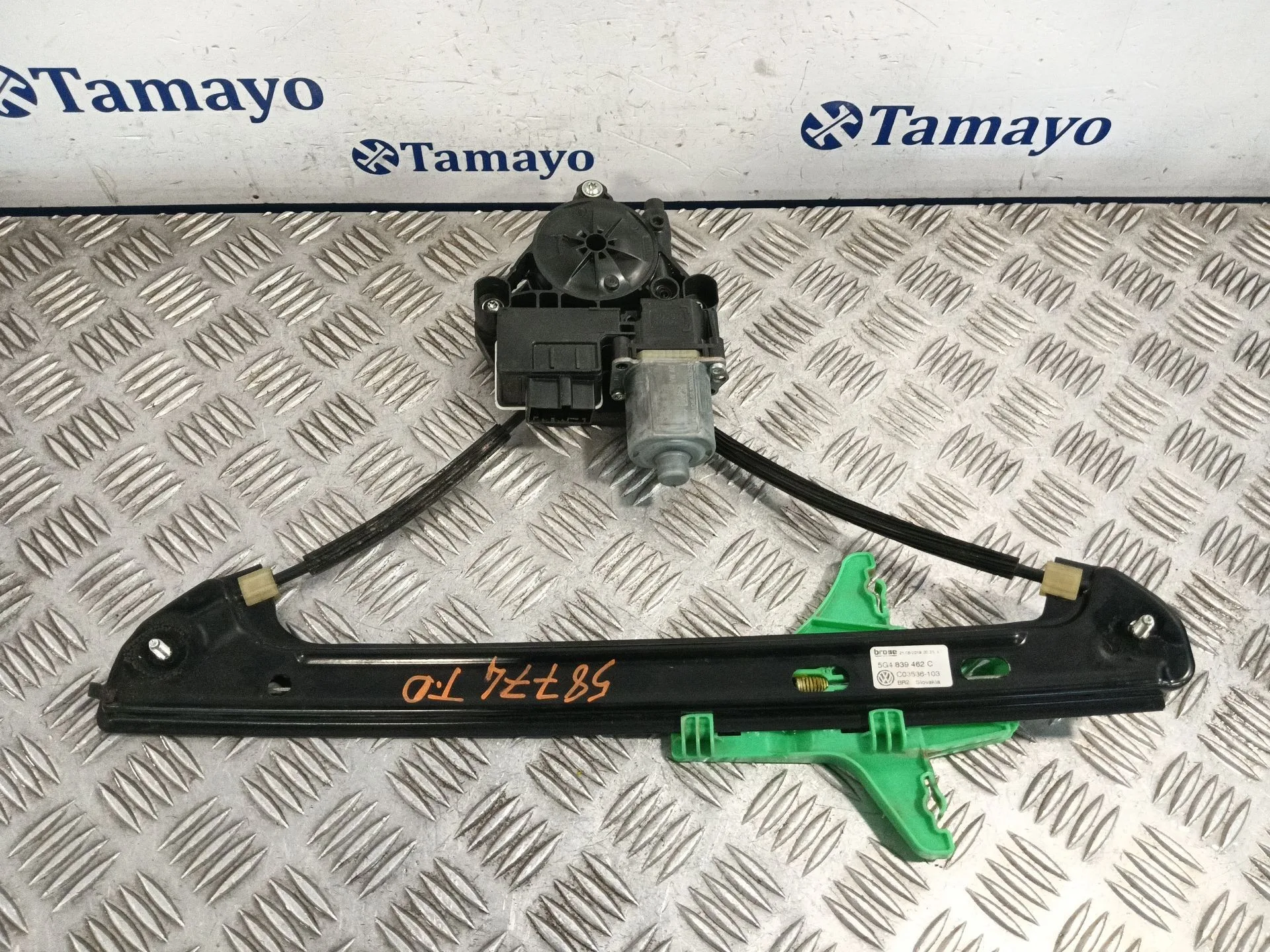 Elevalunas Trasero Derecho para Volkswagen Golf Vii Variant (Ba5, Bv5)
