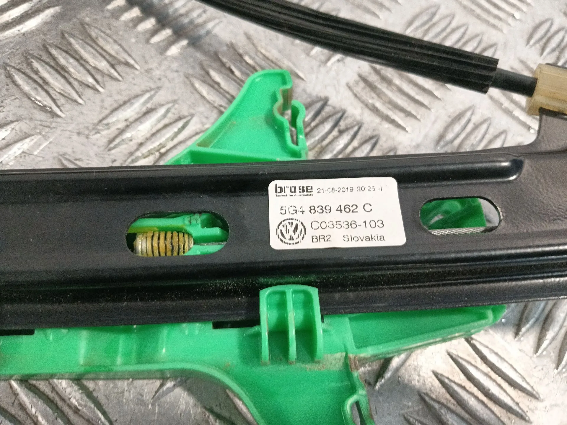 Elevalunas Trasero Derecho para Volkswagen Golf Vii Variant (Ba5, Bv5)