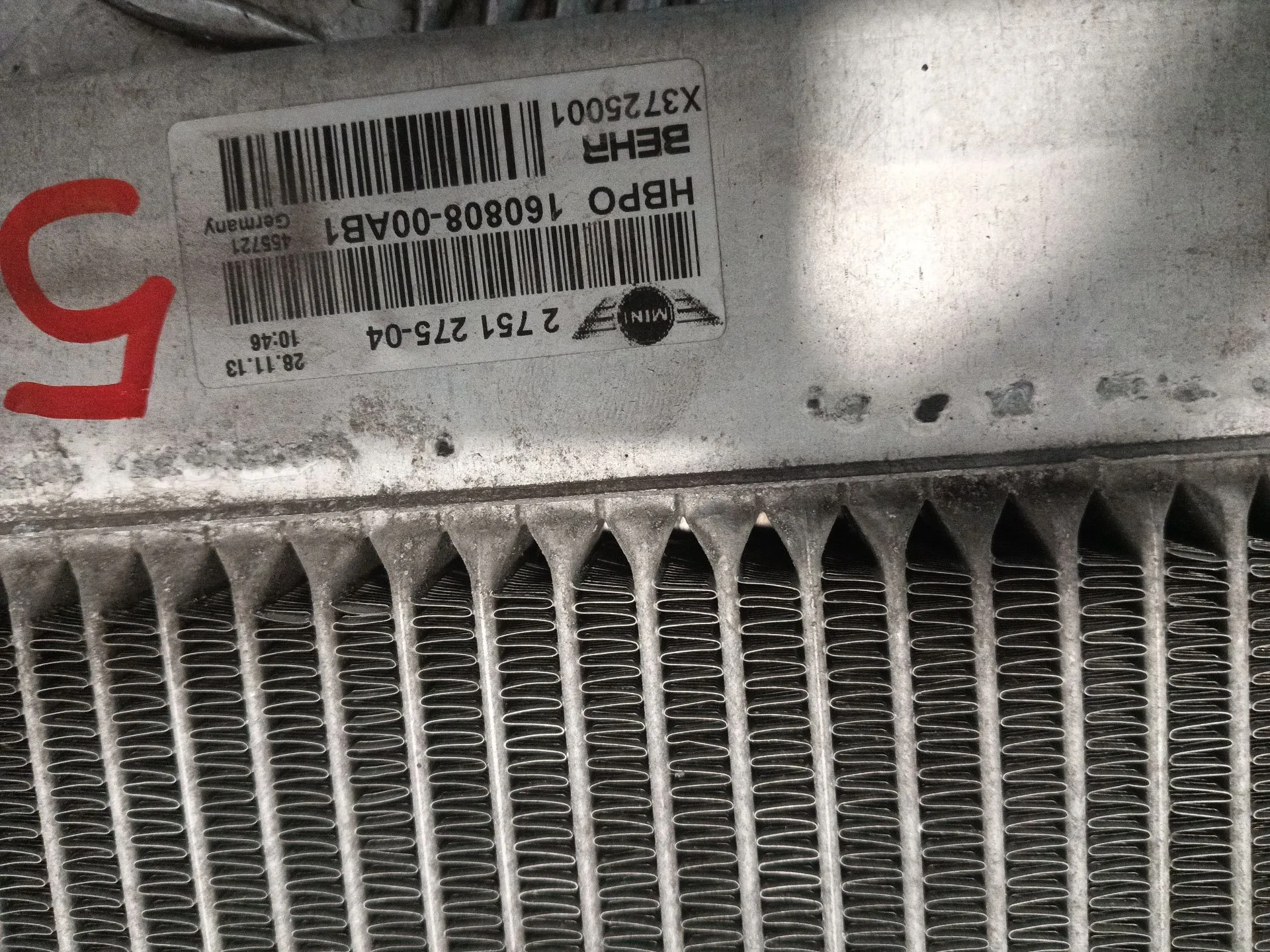 Radiador Agua para Mini Mini Countryman (R60)