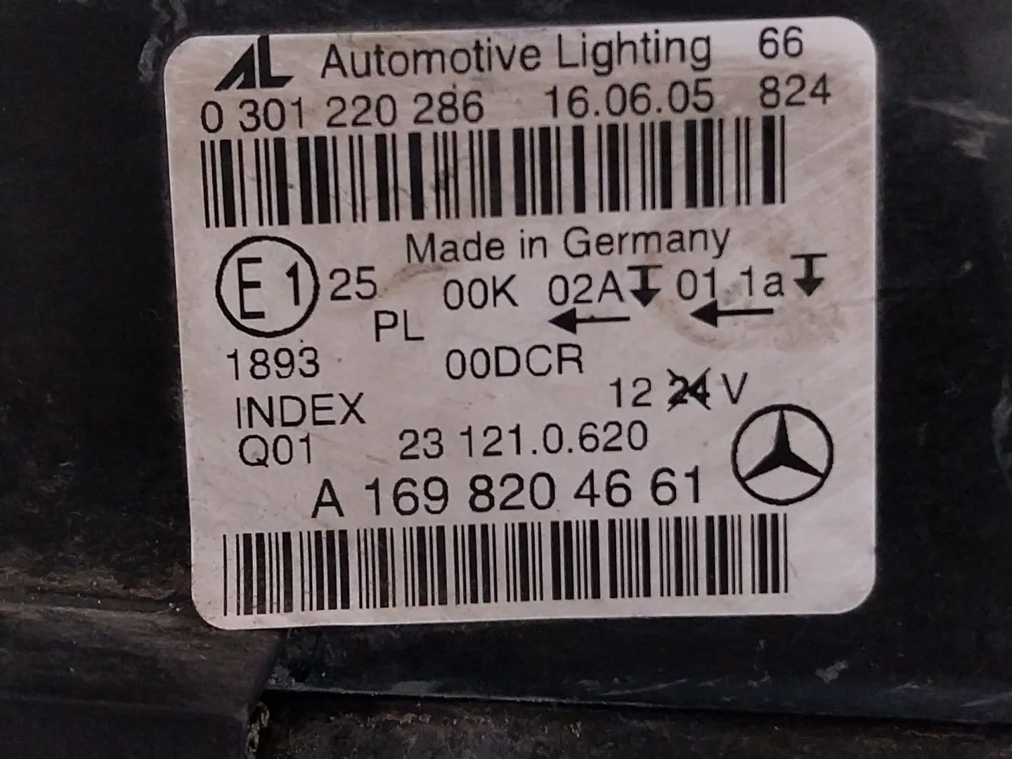 Faro Derecho para Mercedes-Benz Clase B (W245)