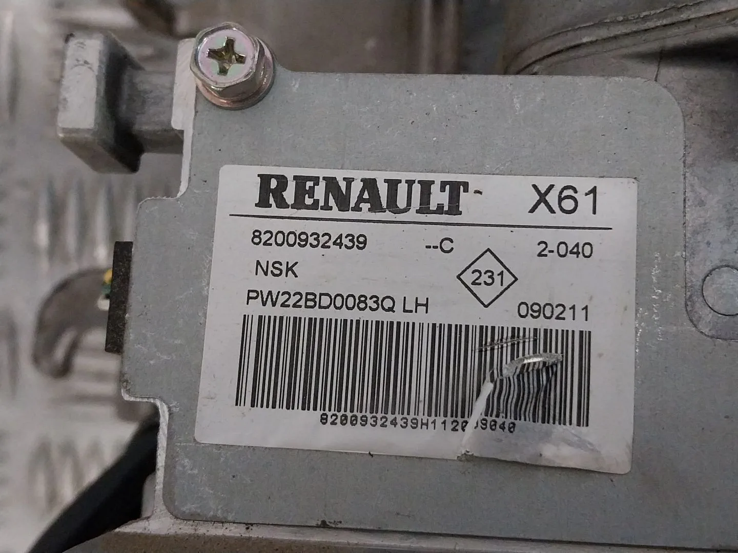 Columna Direccion para Renault Kangoo