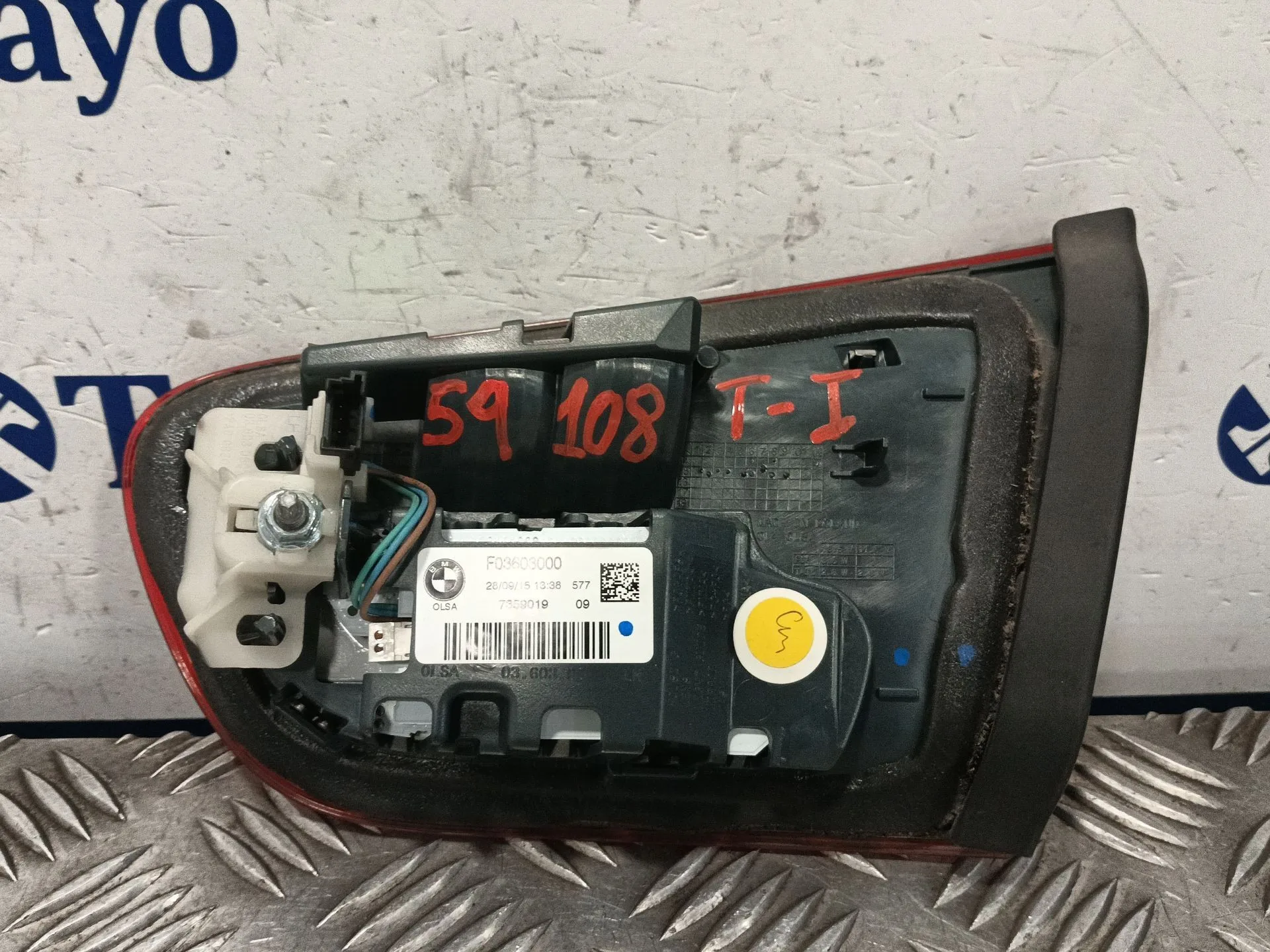 Piloto Trasero Izquierdo Interior para Bmw Serie 1 Lim. (F21)