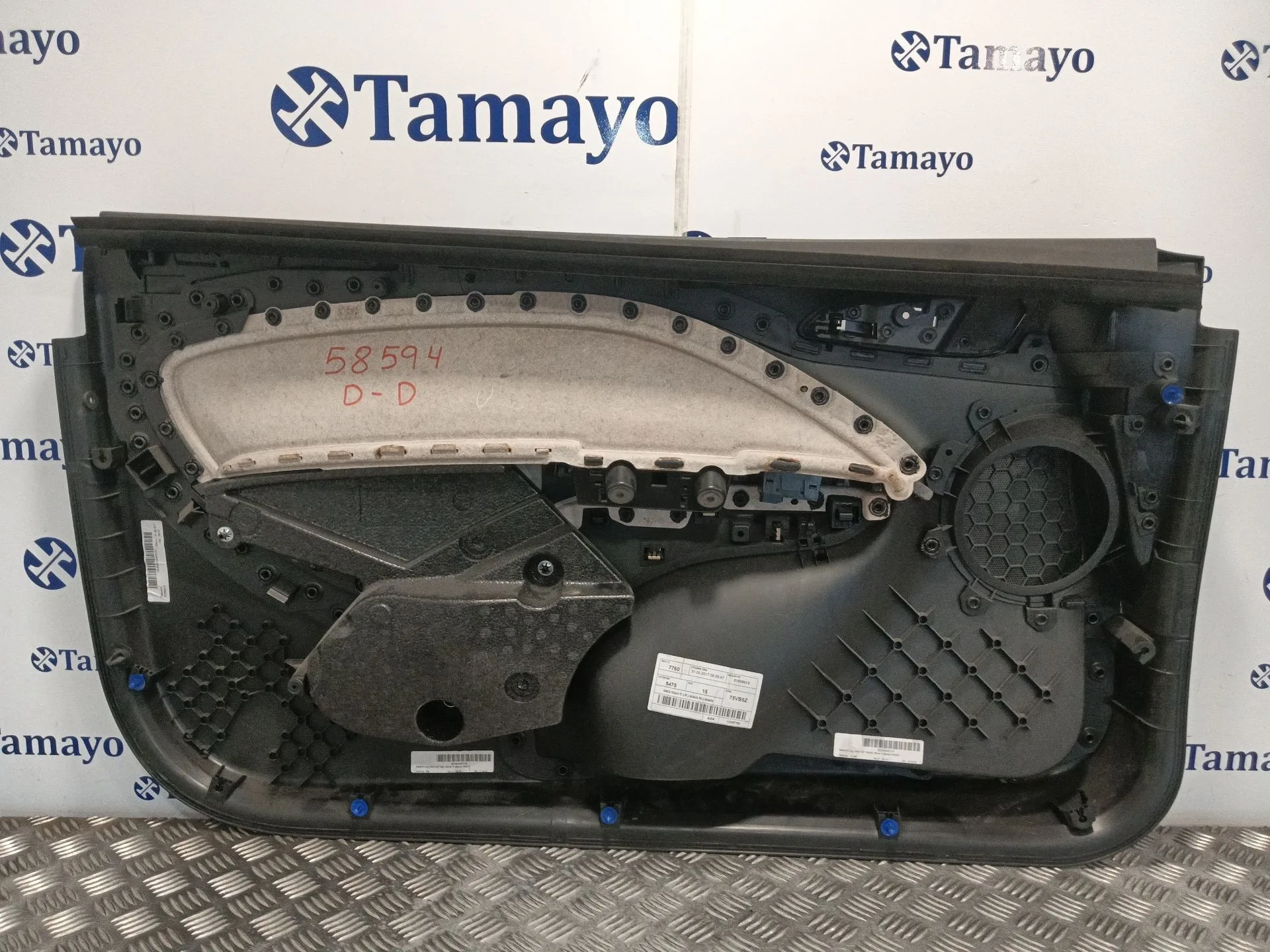 Guarnecido Puerta Delantera Derecha para Opel Adam