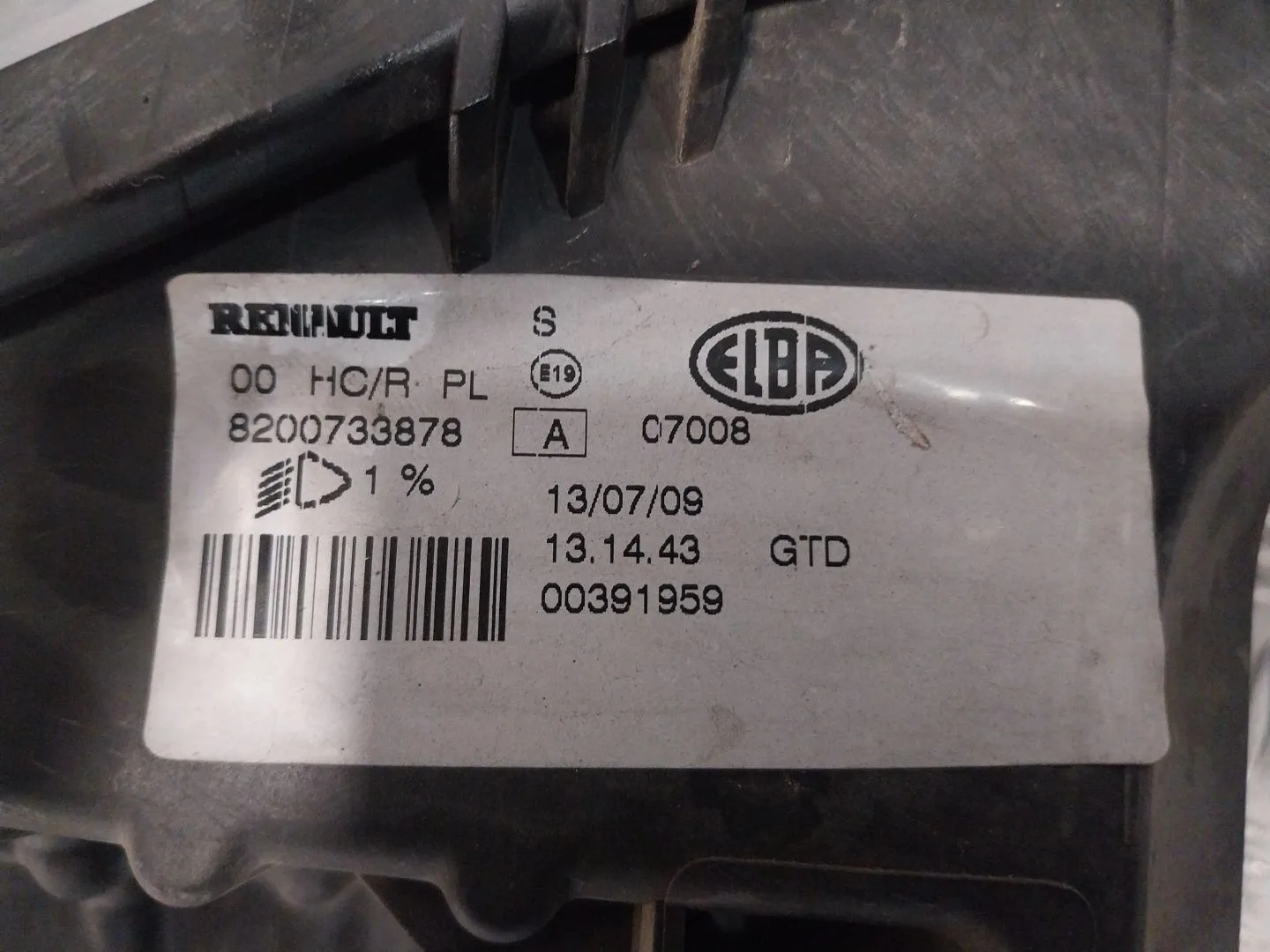 Faro Izquierdo para Dacia Sandero (Bs_)