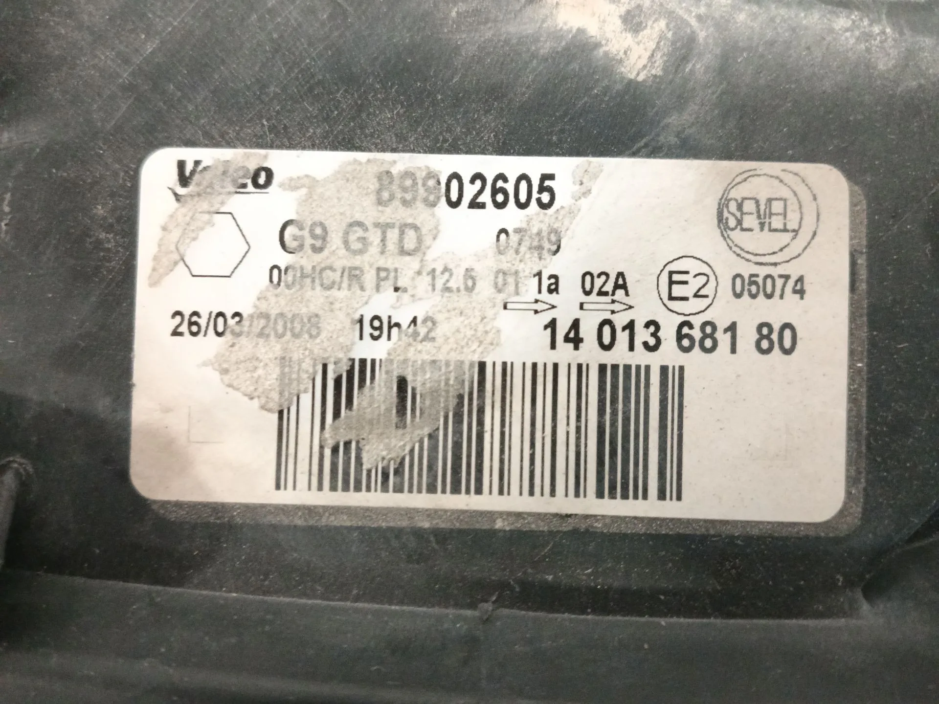 Faro Izquierdo para Peugeot Expert Tepee (Vf3X_)