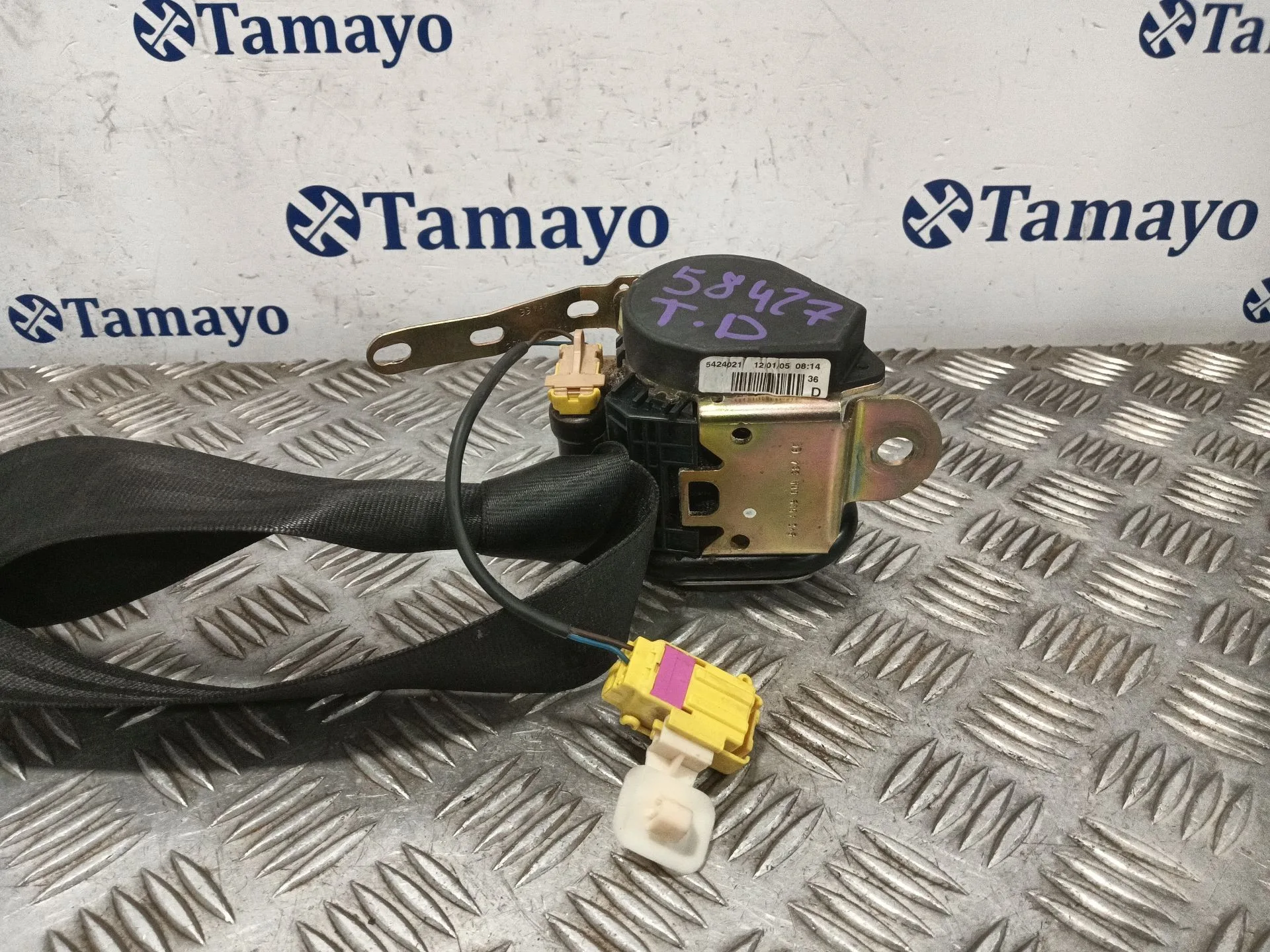 Cinturon Seguridad Trasero Derecho para Volkswagen Polo (9N1)