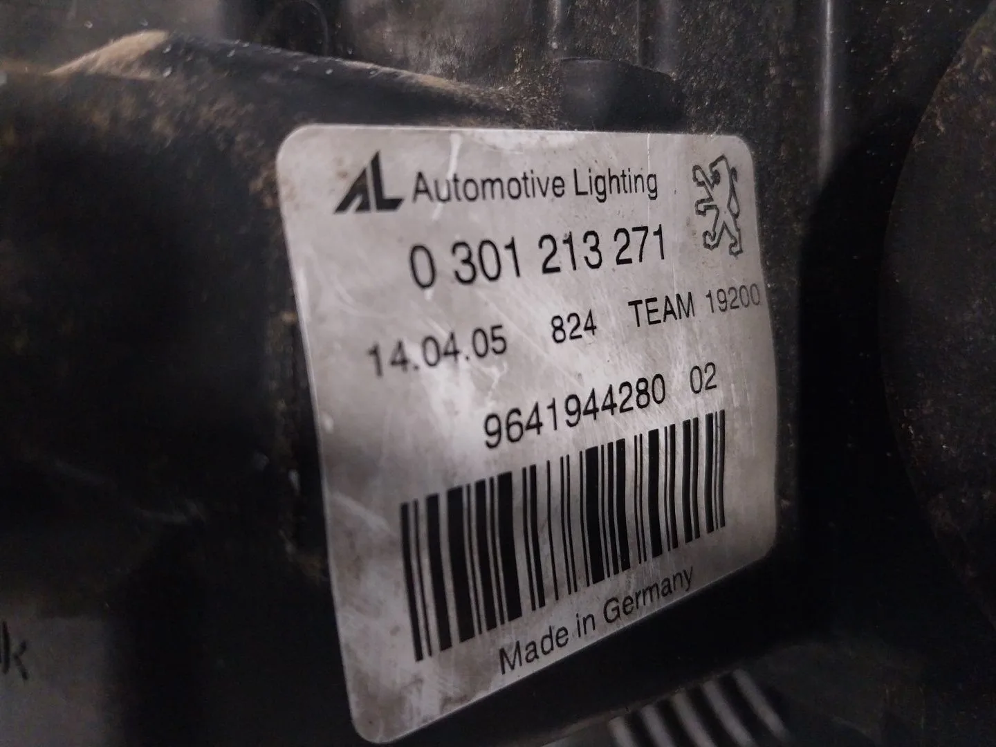 Faro Izquierdo para Peugeot 407 Sw