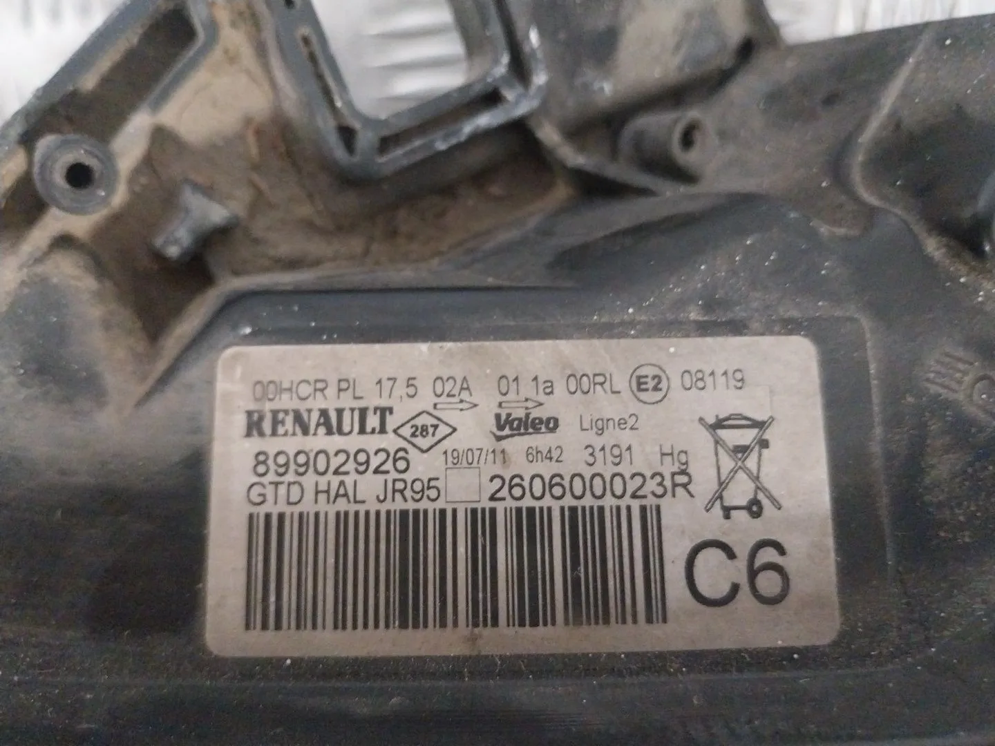 Faro Izquierdo para Renault Scenic Iii (Jz0/1_)