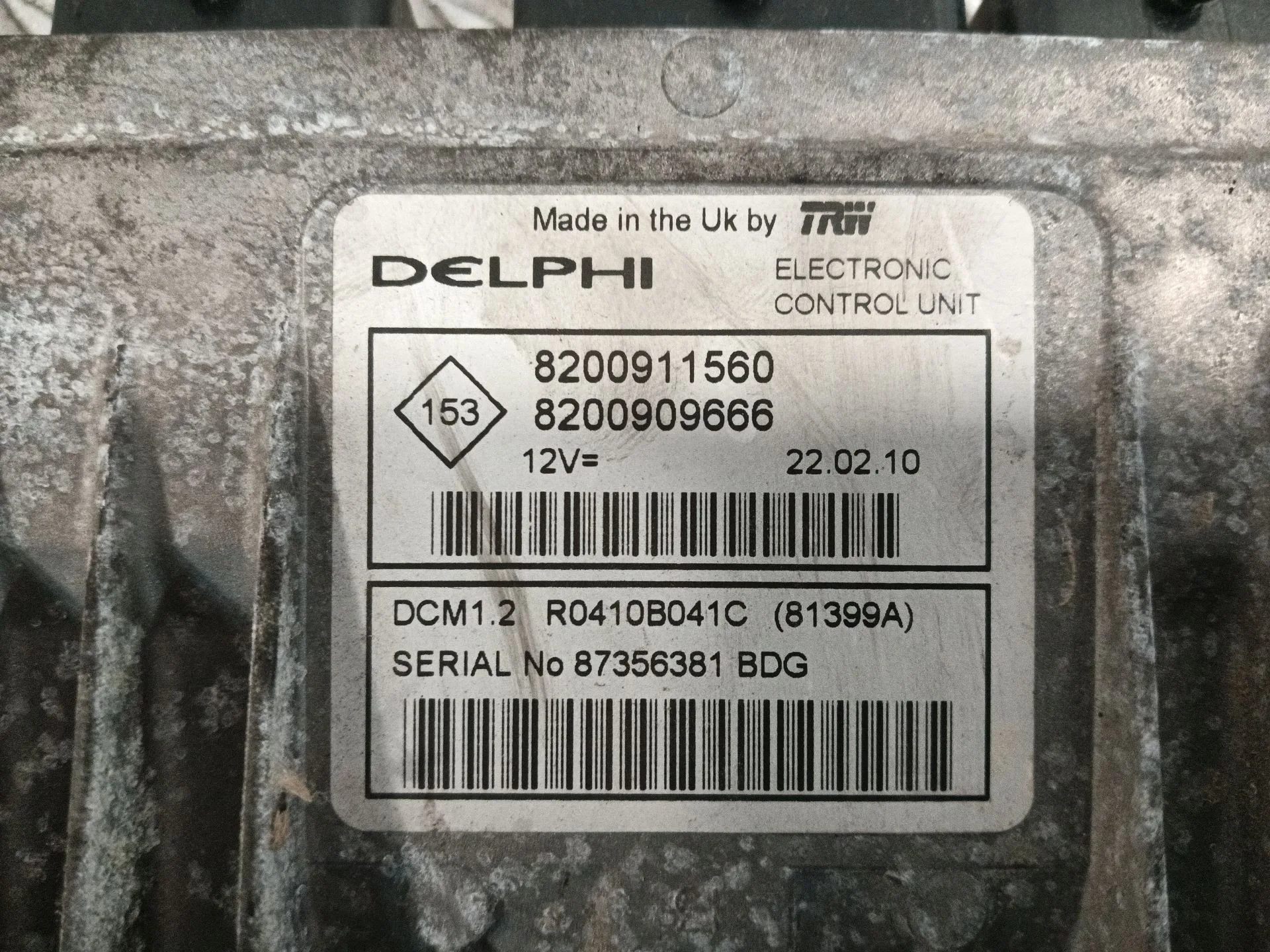 Centralita Motor Uce para Renault Clio Iii