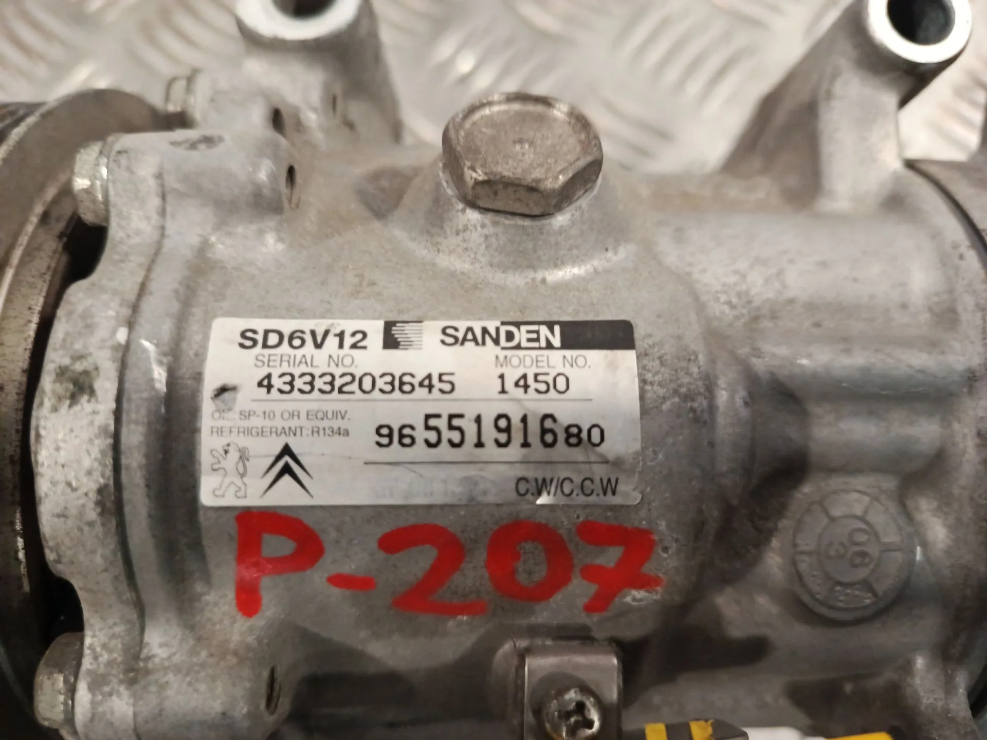 Compresor Aire Acondicionado para Peugeot 207 Sw (Wk_)