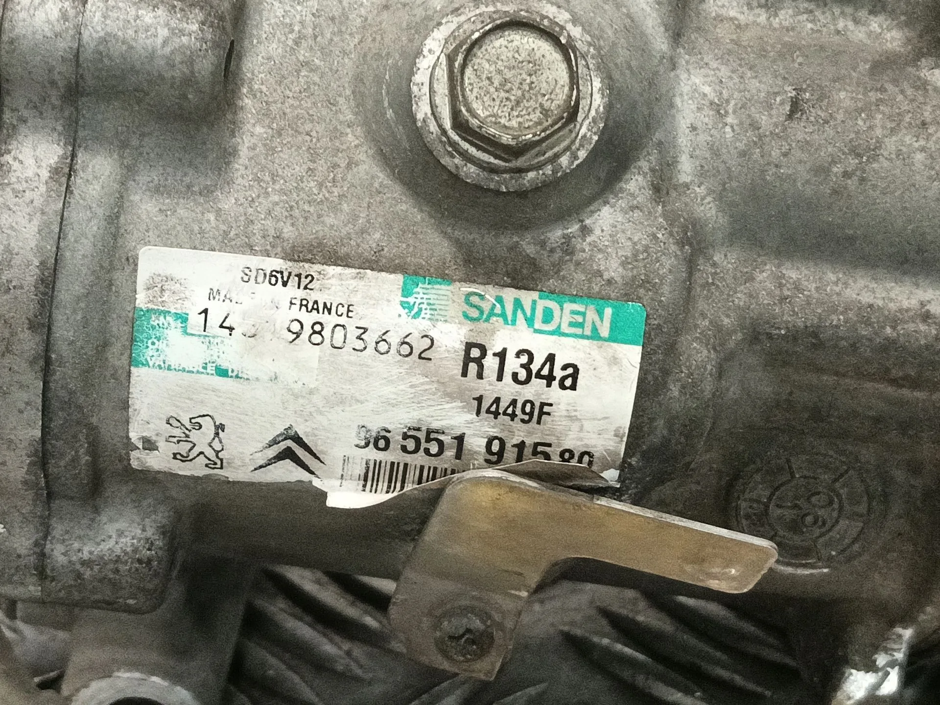 Compresor Aire Acondicionado para Peugeot 206 Cc