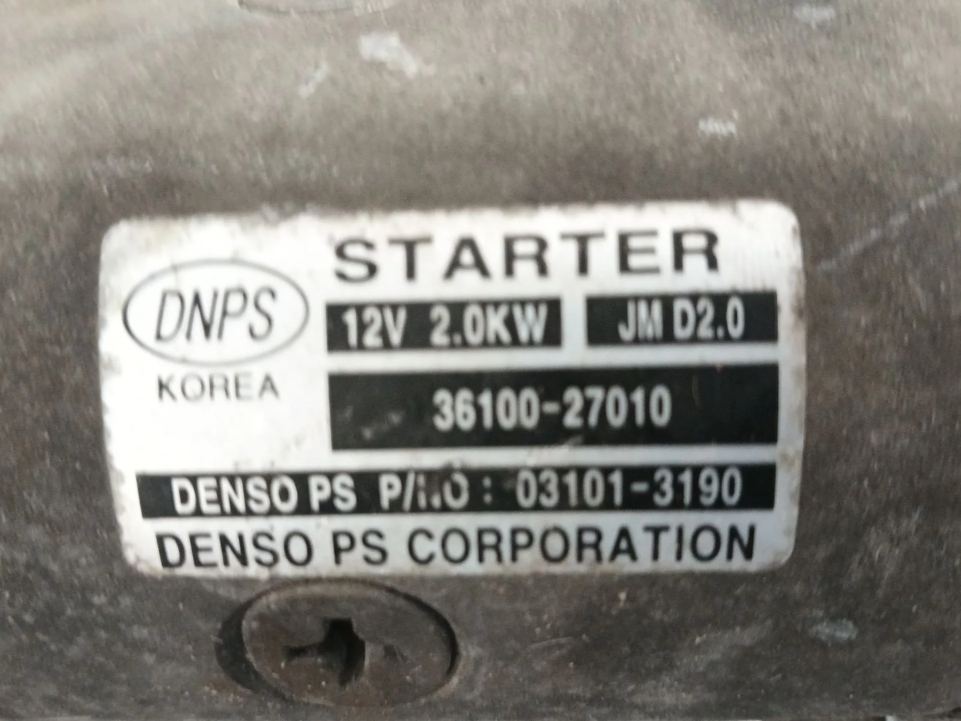 Motor Arranque para Kia Sportage Ii (Je_, Km_)
