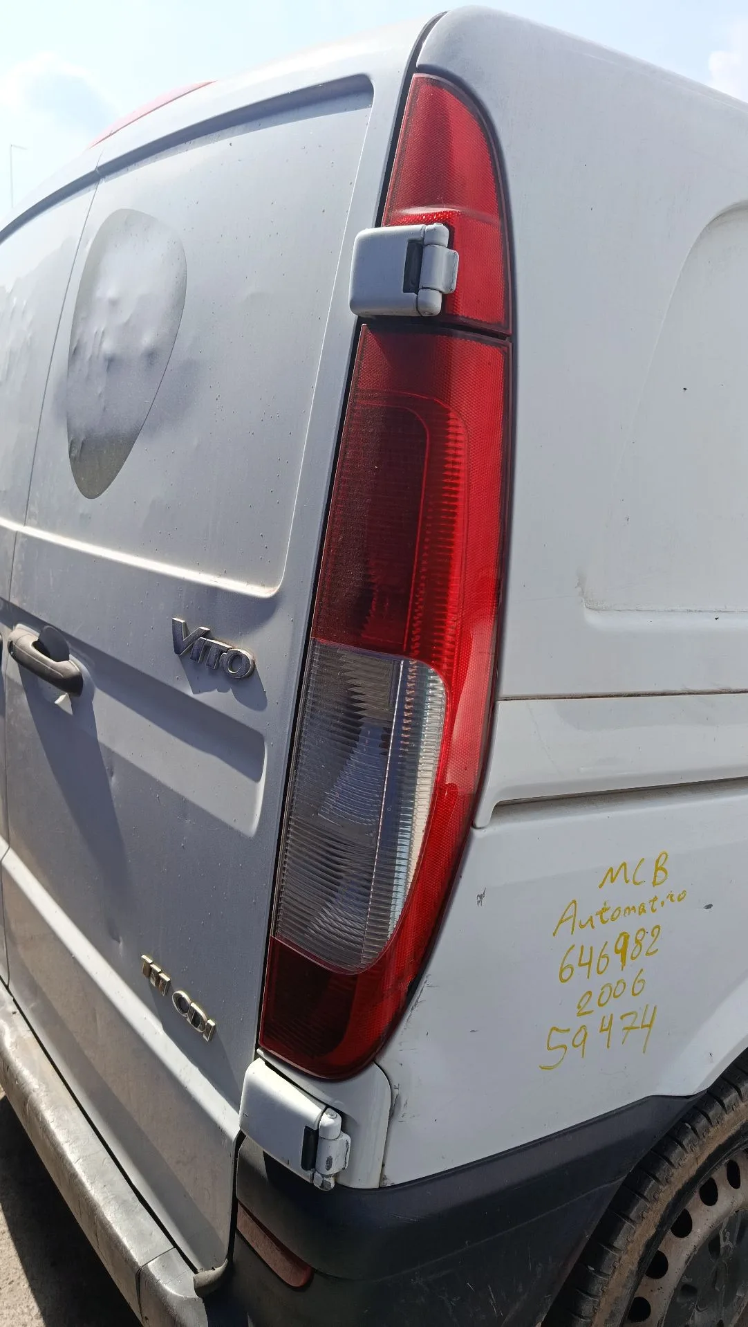 Piloto Trasero Derecho para Mercedes-Benz Vito / Mixto Furgoneta (W639)