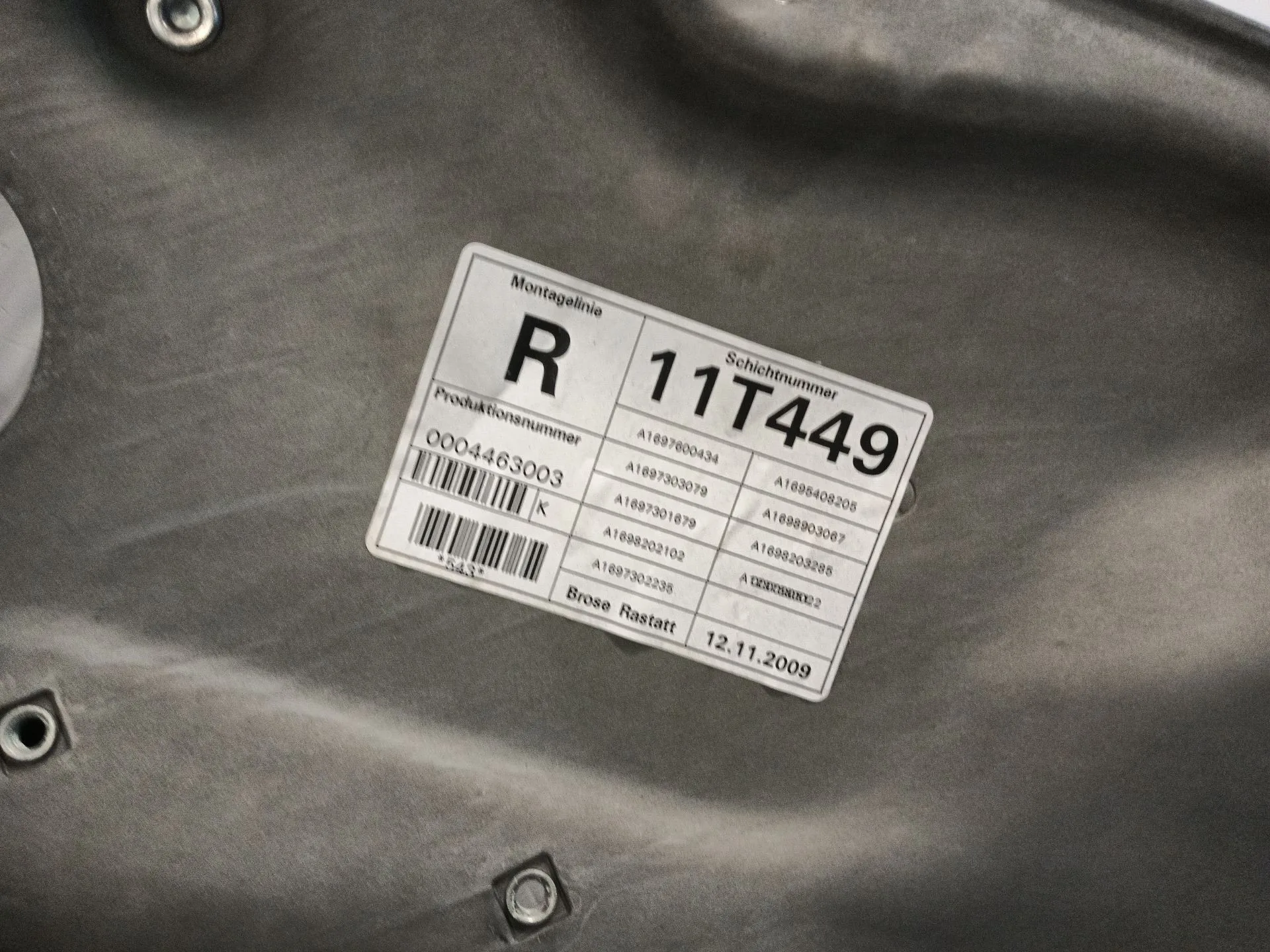Elevalunas Trasero Derecho para Mercedes-Benz Clase B Sports Tourer (W245)