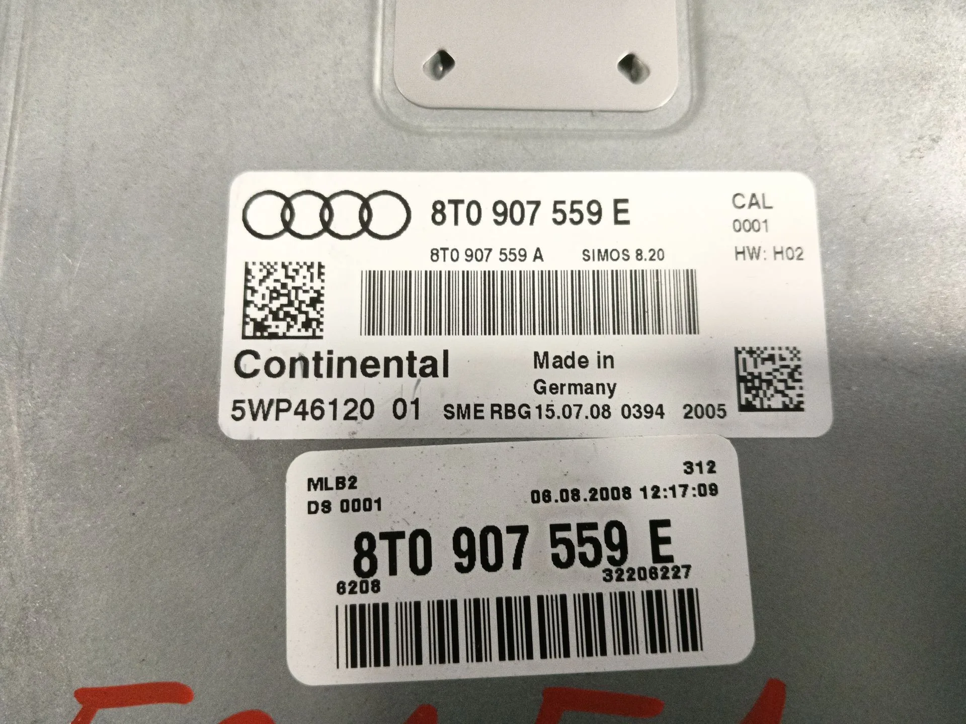 Centralita Motor Uce para Audi A5 (8T3)