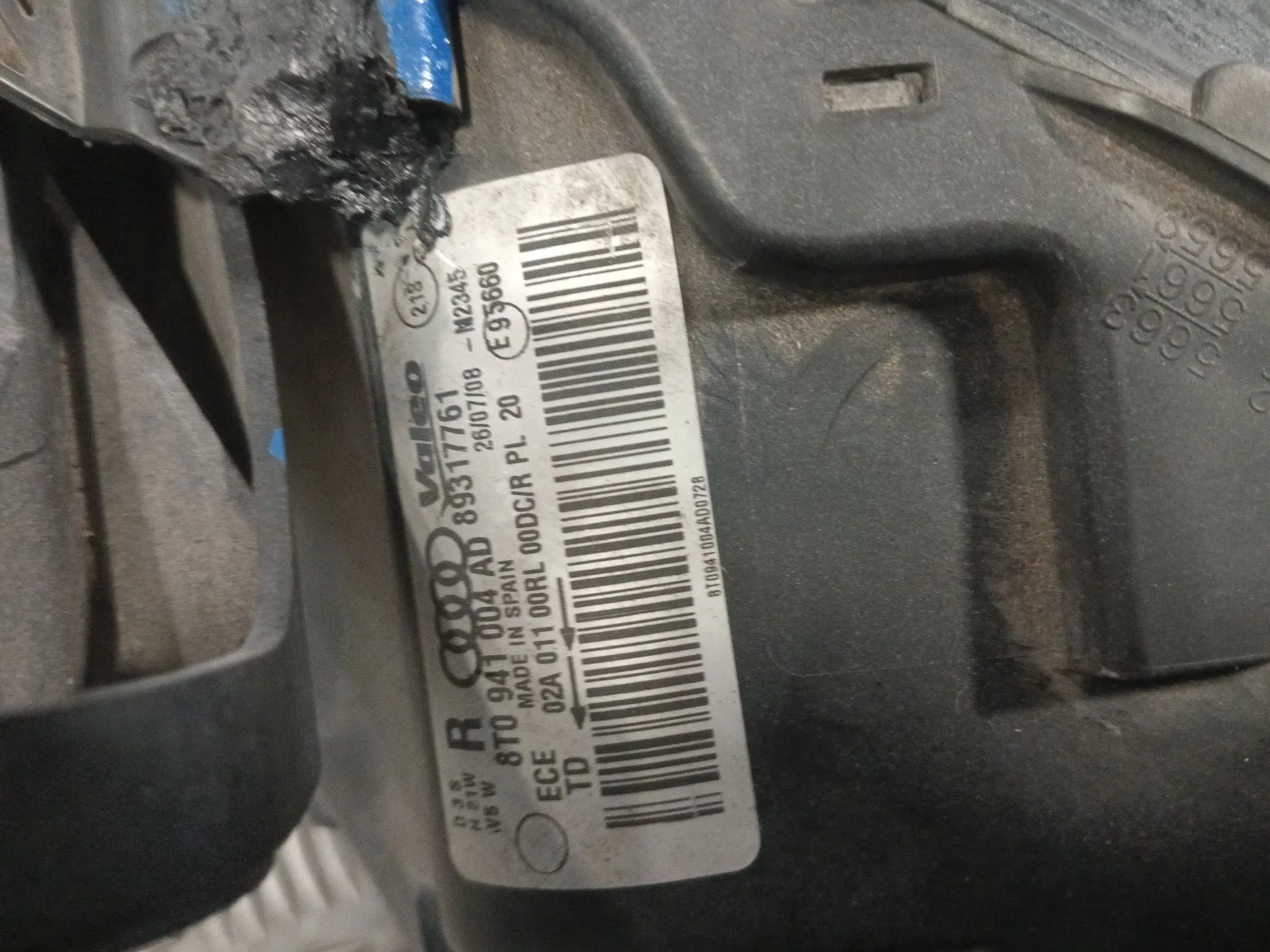 Faro Derecho para Audi A5 (8T3)