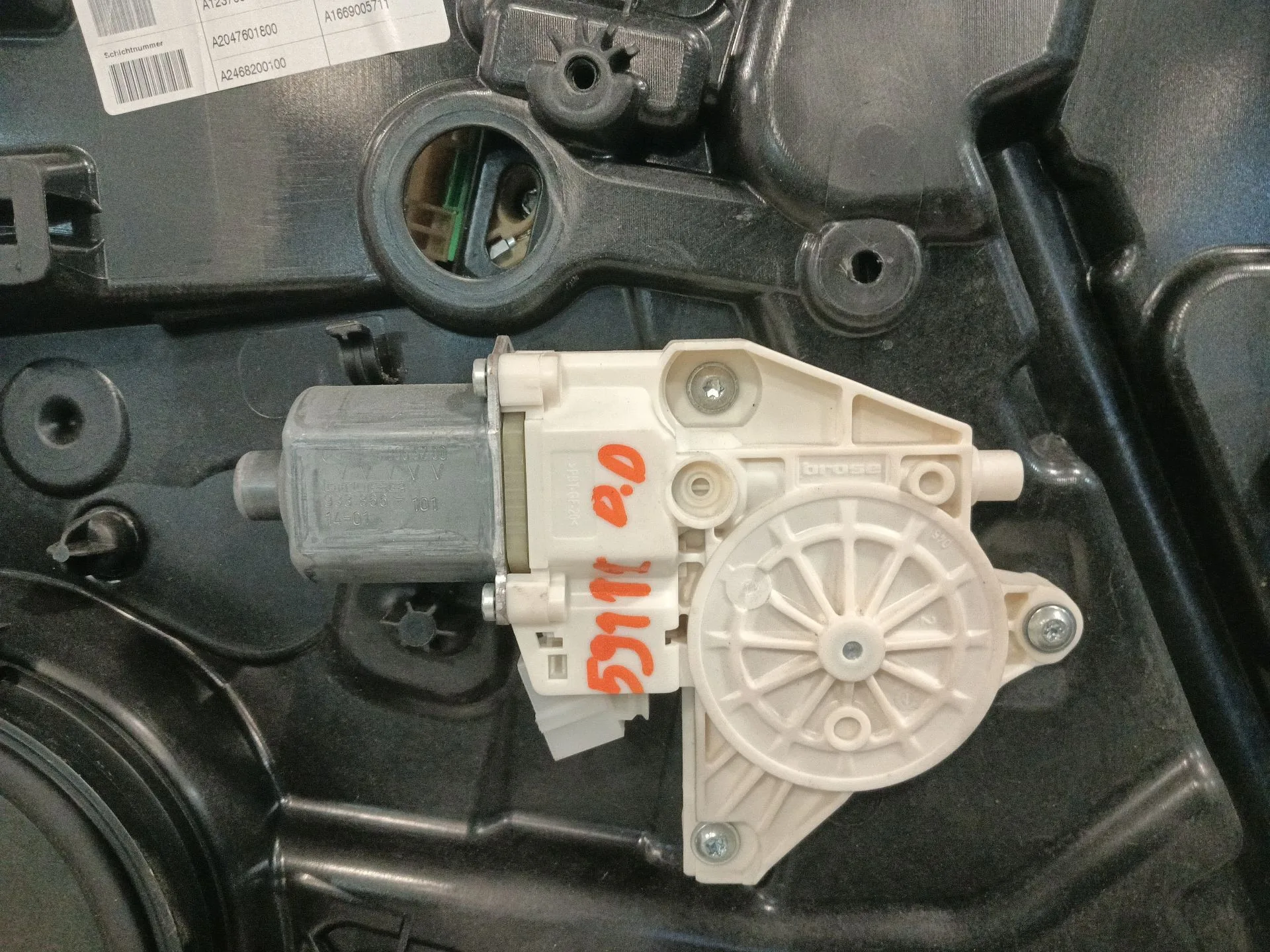 Elevalunas Delantero Derecho para Mercedes-Benz Clase A (W176)
