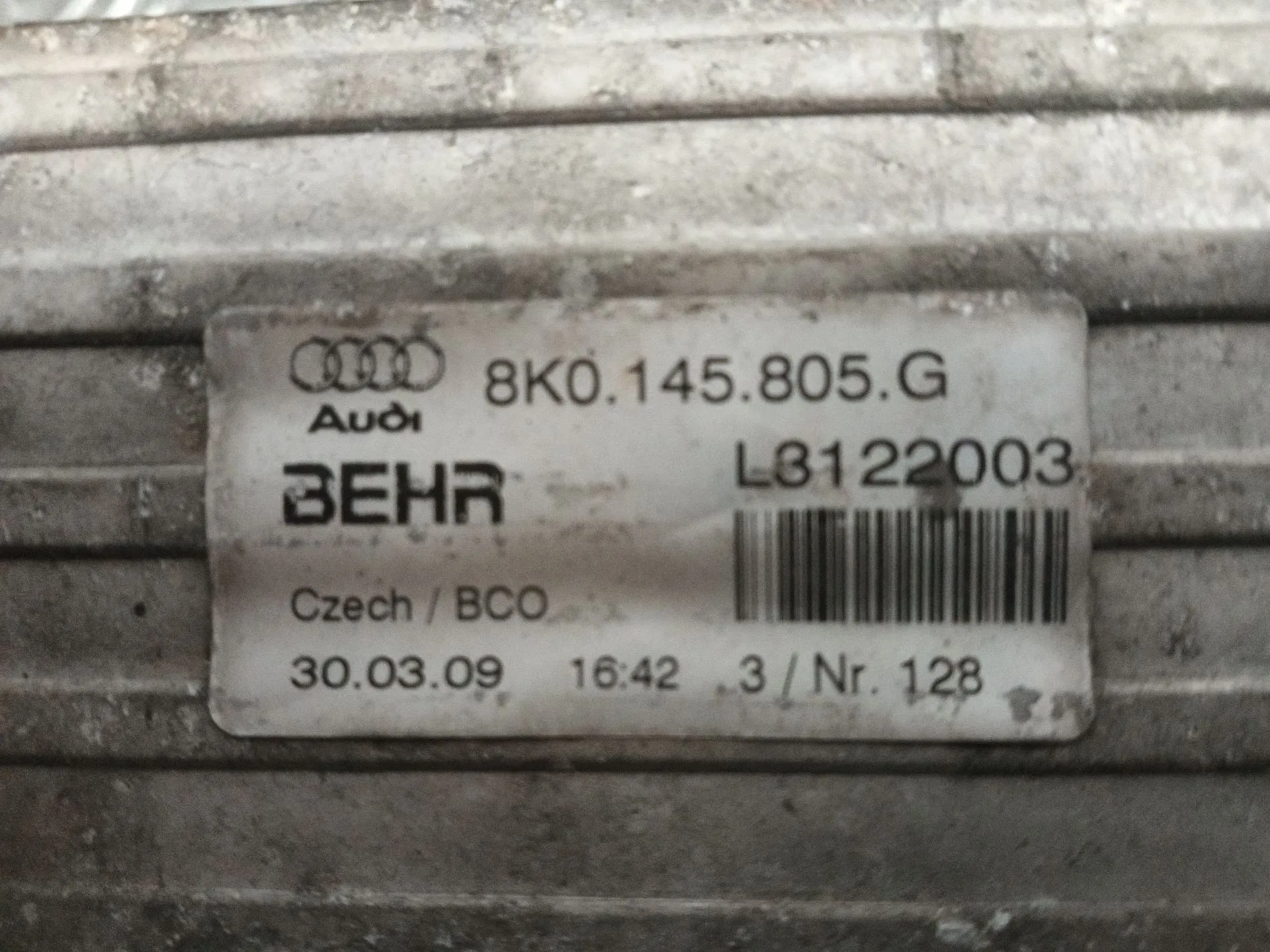 Intercooler para Audi A4 Allroad Quattro (8K)