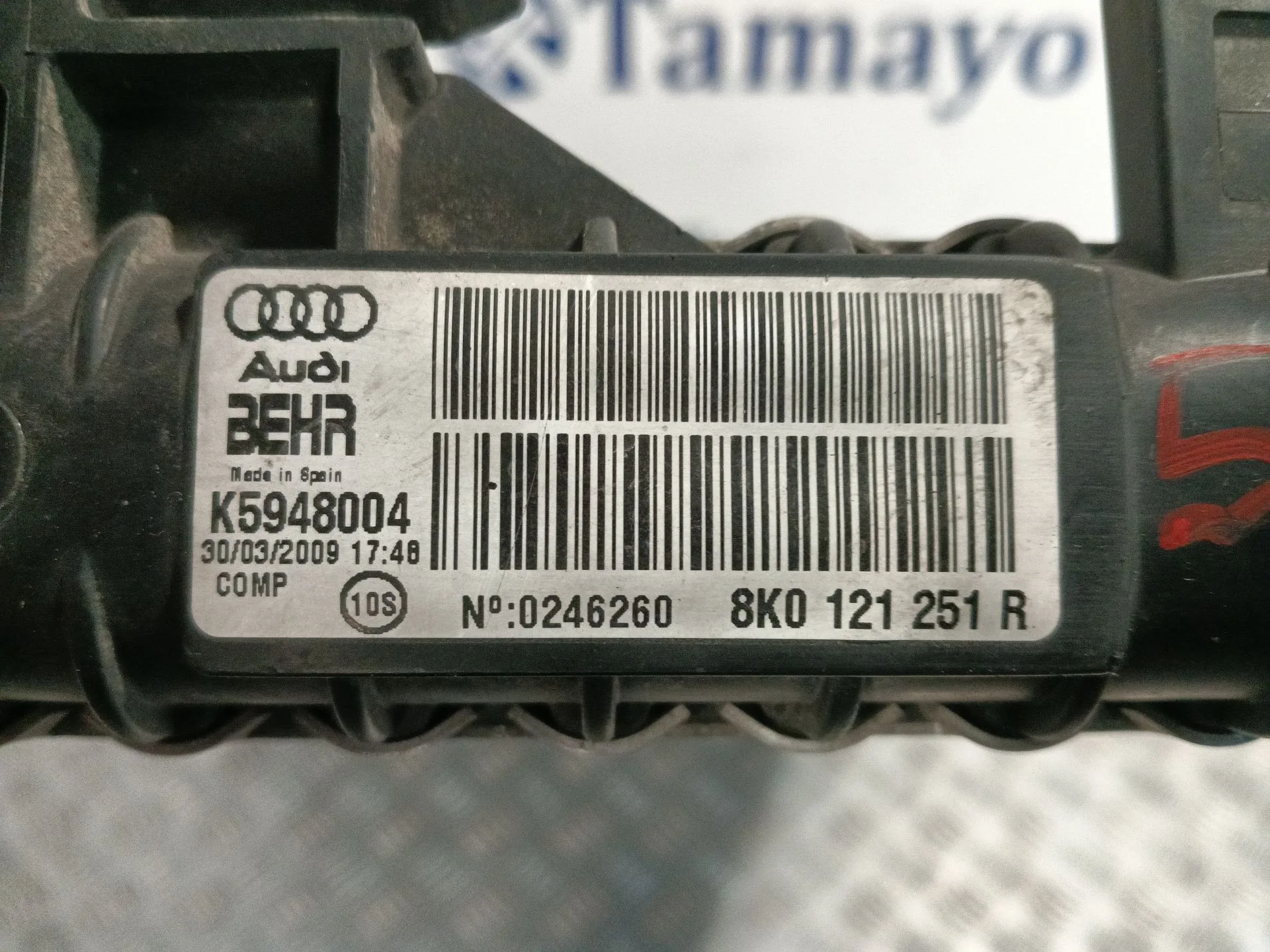 Radiador Agua para Audi A4 Allroad Quattro (8K)