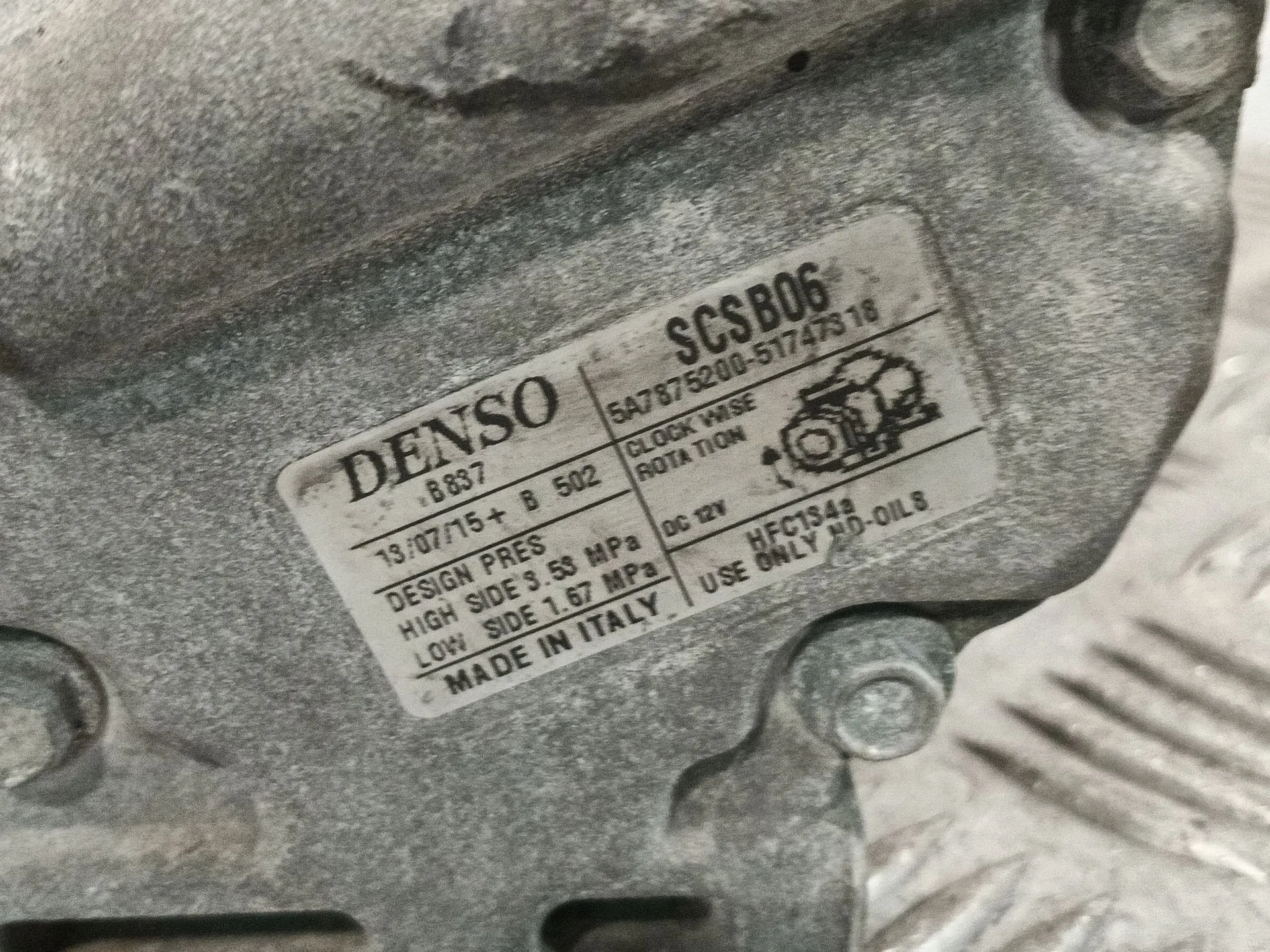 Compresor Aire Acondicionado para Ford Ka (Ru8)