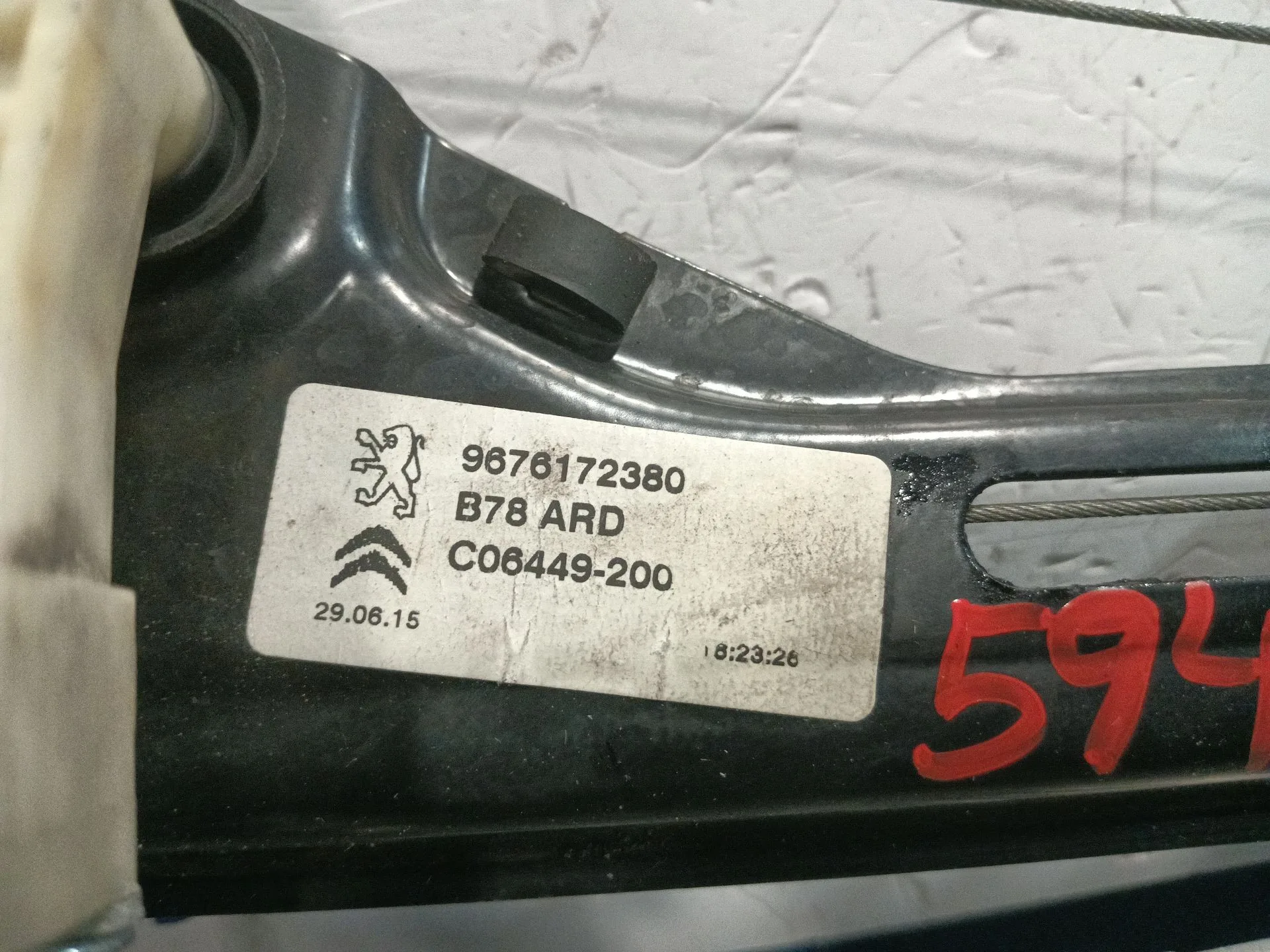 Elevalunas Trasero Derecho para Citroën C4 Grand Picasso Ii (Da_, De_)