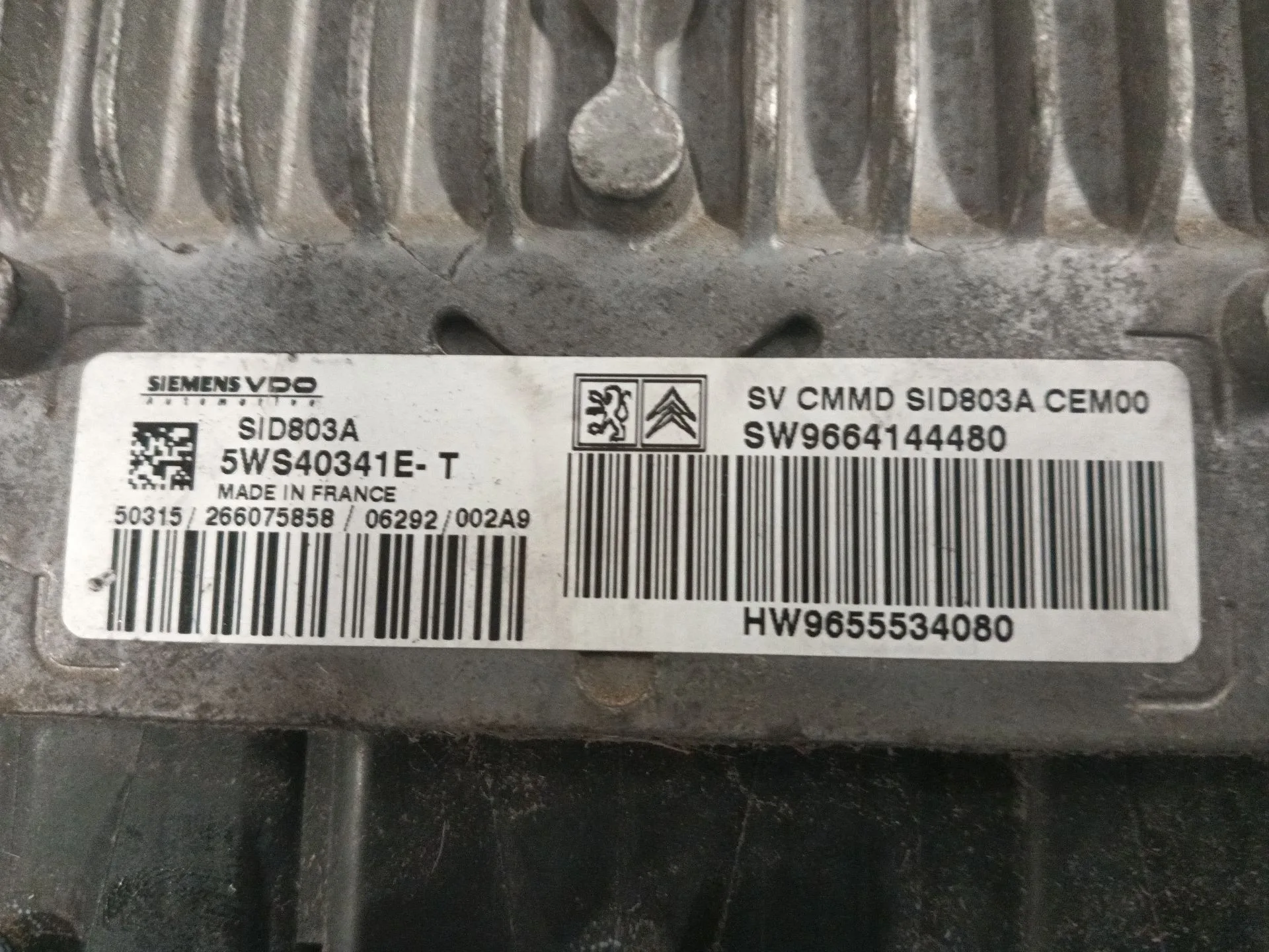 Centralita Motor Uce para Peugeot 807
