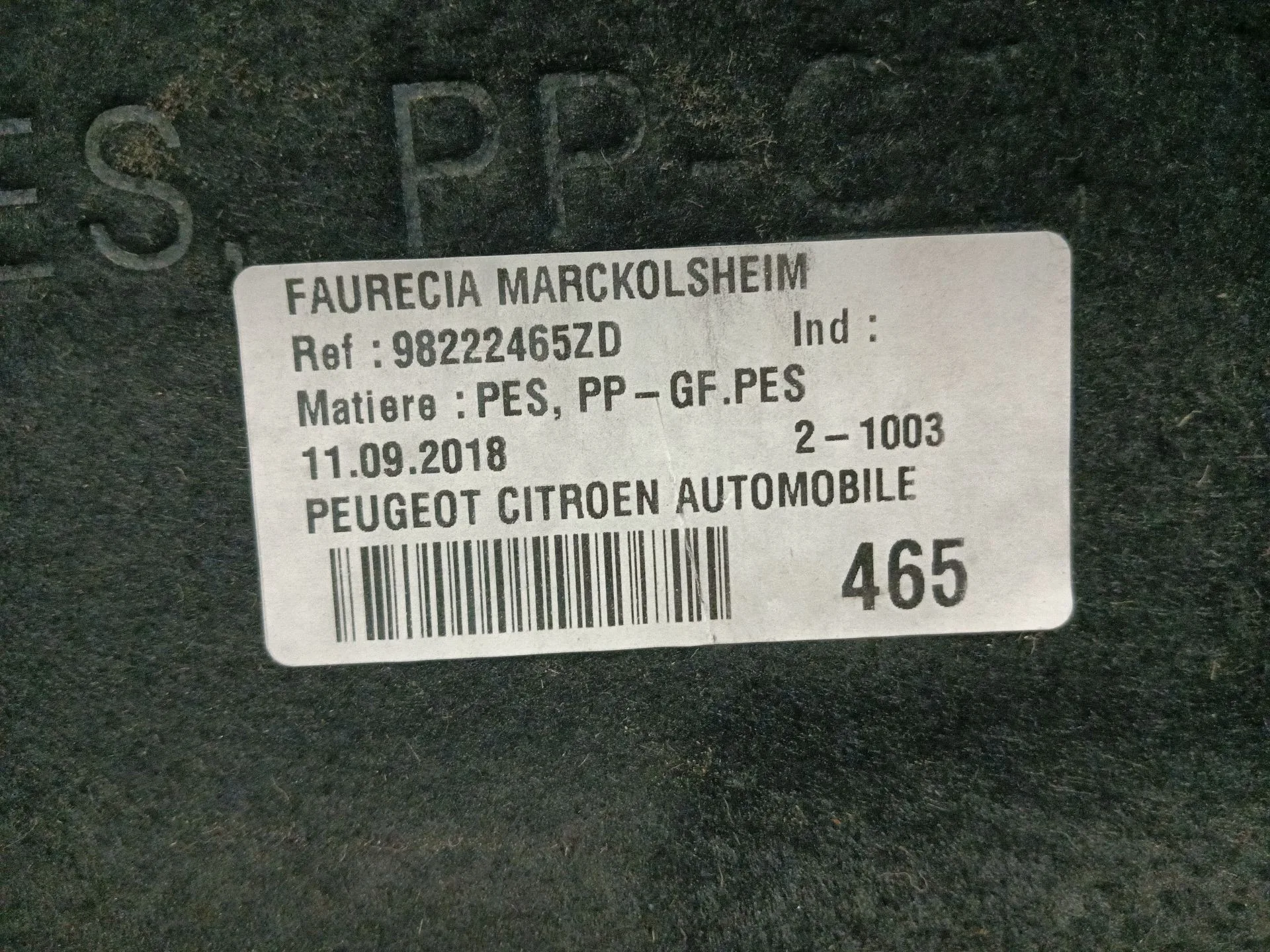 Bandeja Trasera para Peugeot 308 Ii (Lb_, Lp_, Lw_, Lh_, L3_)
