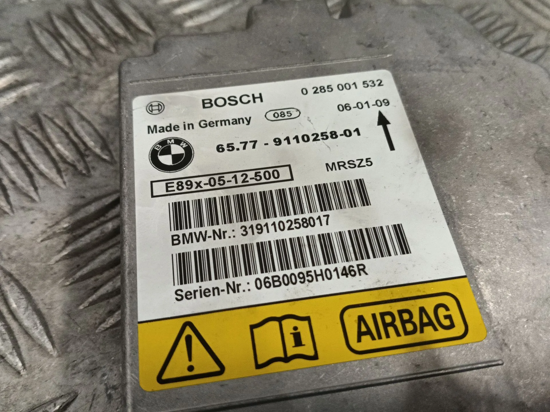 Centralita Airbag para Bmw Serie 3 Berlina (E90)