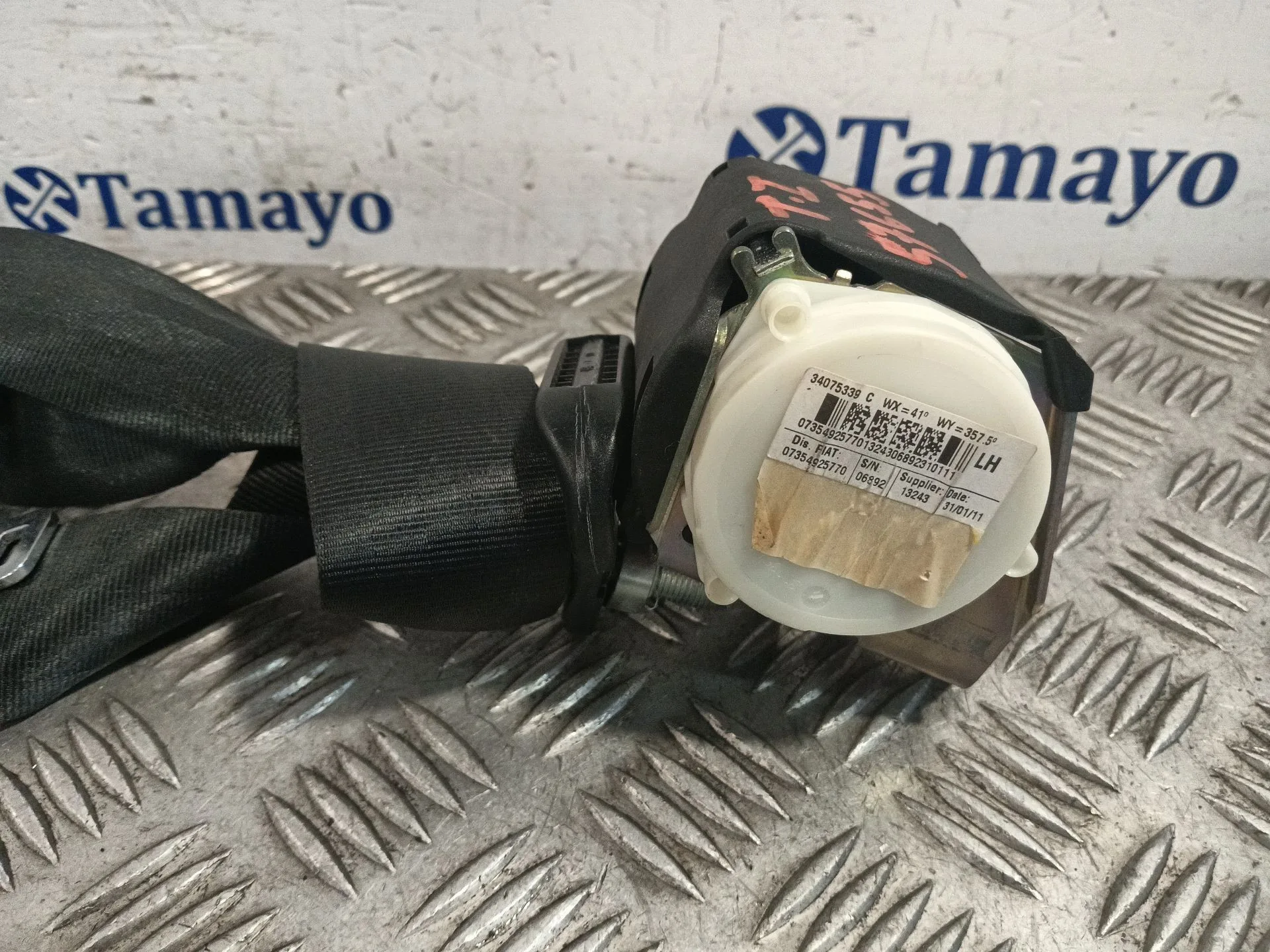 Cinturon Seguridad Trasero Izquierdo para Fiat 500 (312)