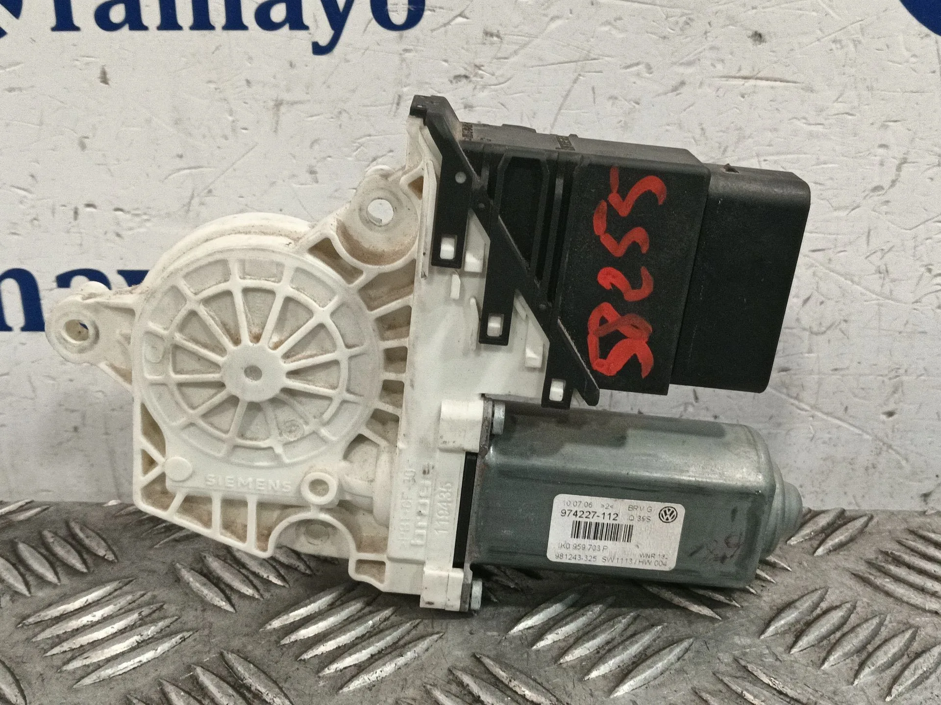 Motor Elevalunas Trasero Izquierdo para Volkswagen Passat Berlina (3C2)