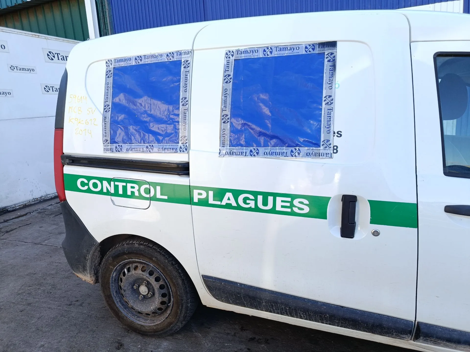 Puerta Lateral Corredera Derecha para Dacia Dokker Furgoneta/Monovolumen