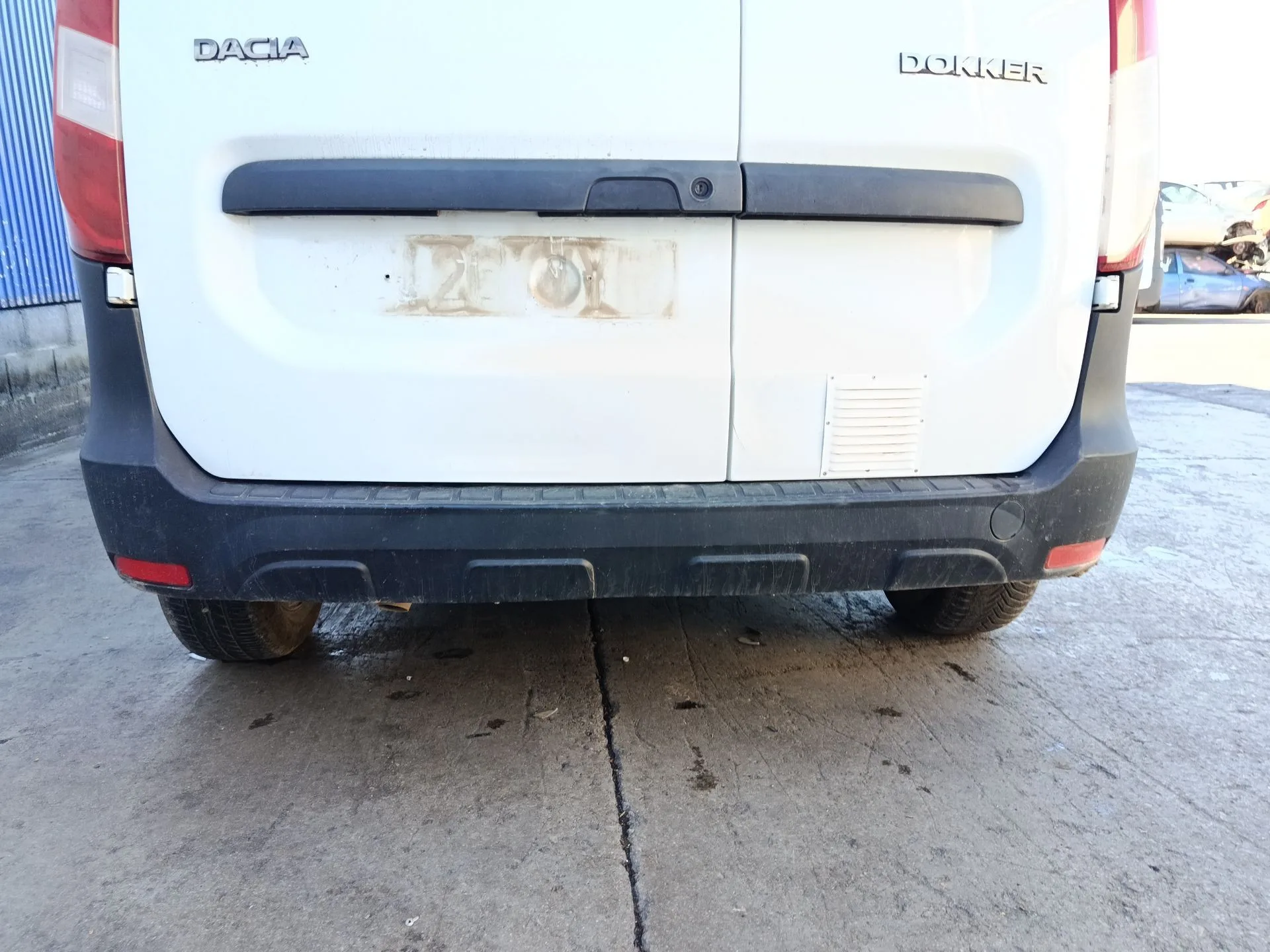 Refuerzo Paragolpes Trasero para Dacia Dokker Furgoneta/Monovolumen