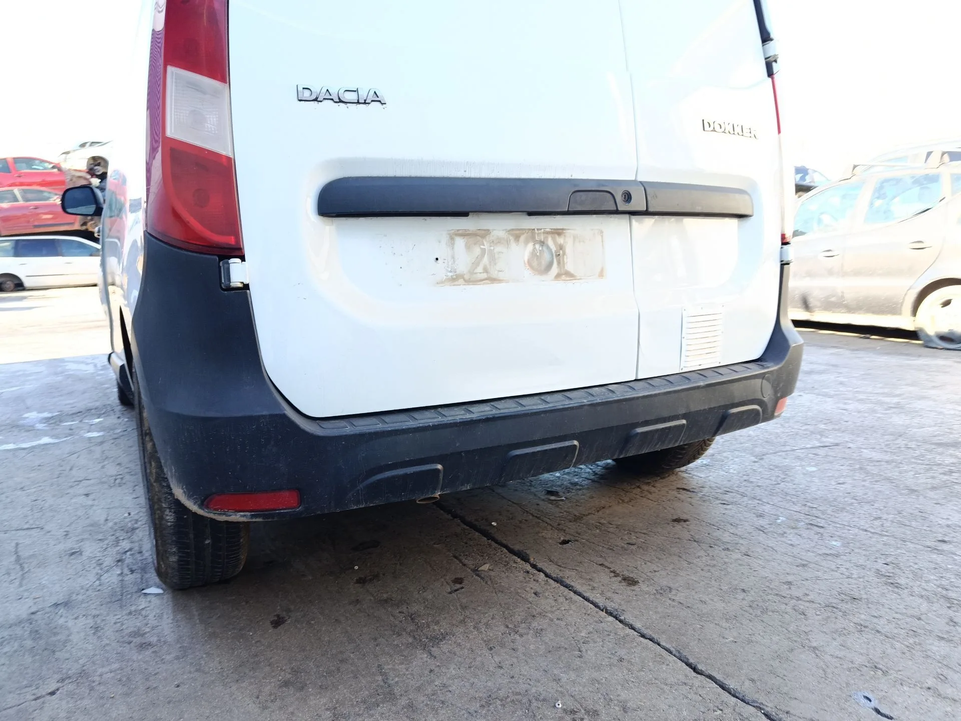 Refuerzo Paragolpes Trasero para Dacia Dokker Furgoneta/Monovolumen