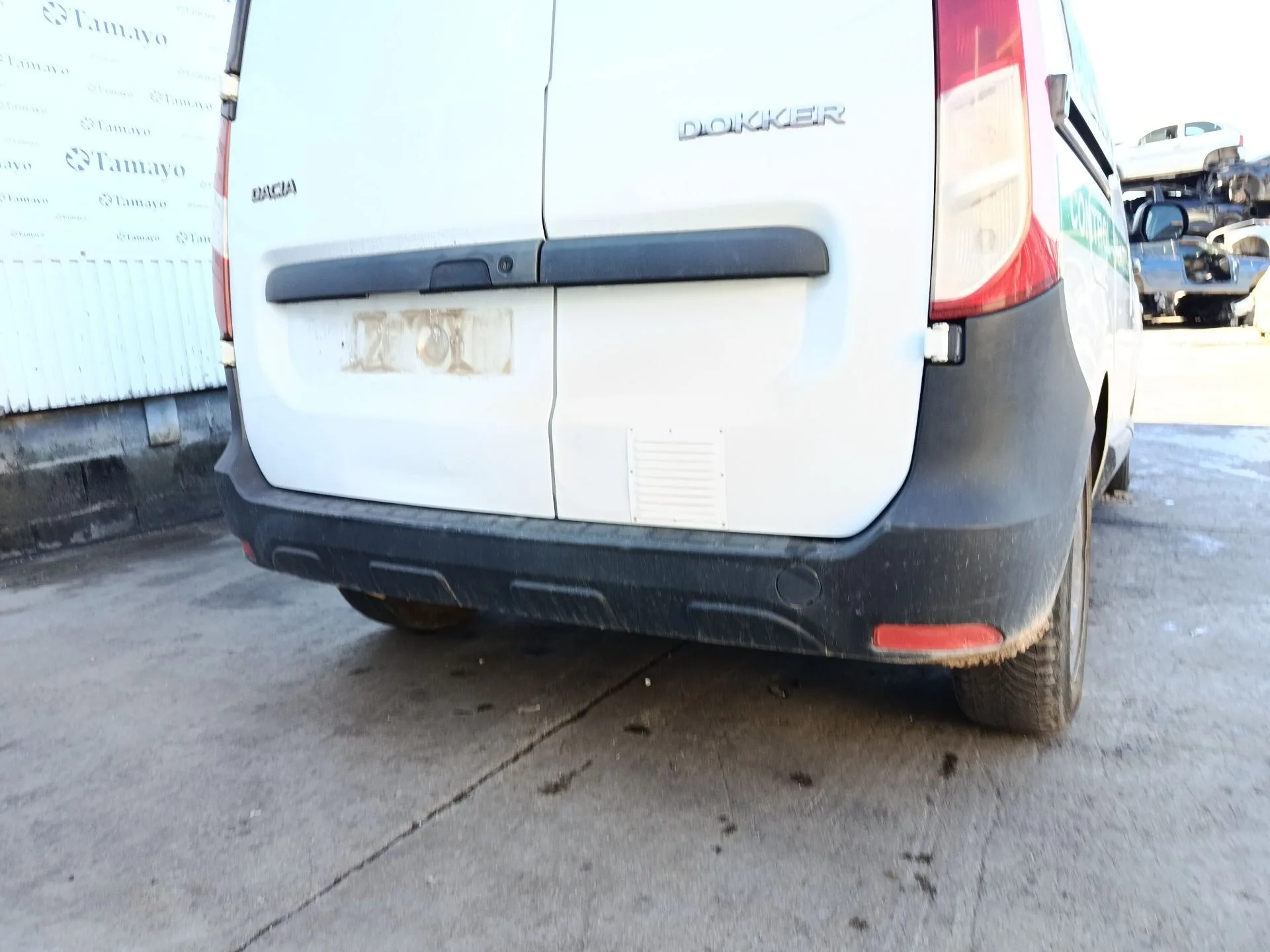 Refuerzo Paragolpes Trasero para Dacia Dokker Furgoneta/Monovolumen